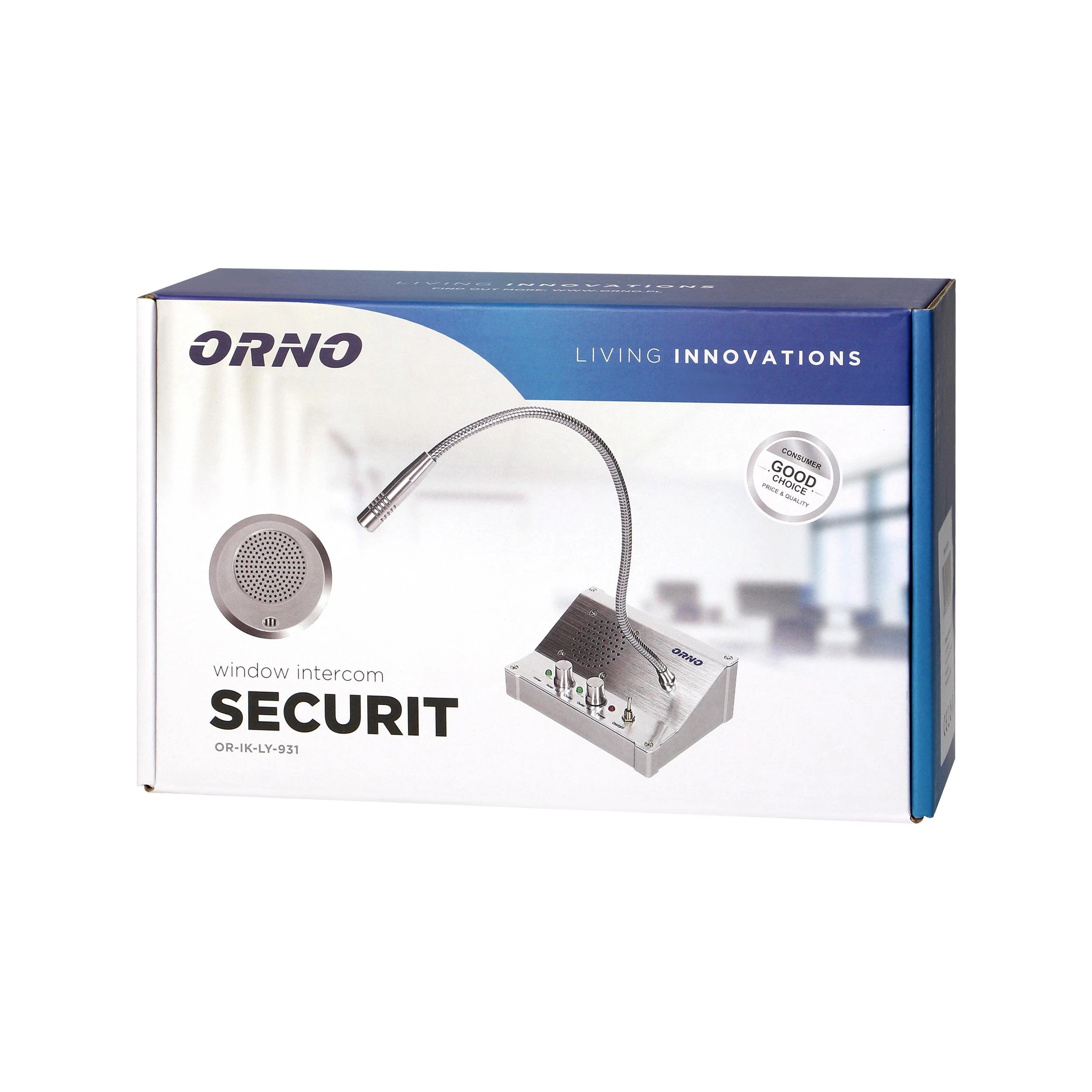 Orno Interkom Pinigų domofonas, laidinė dvipusio balso ryšio sistema, SECURIT