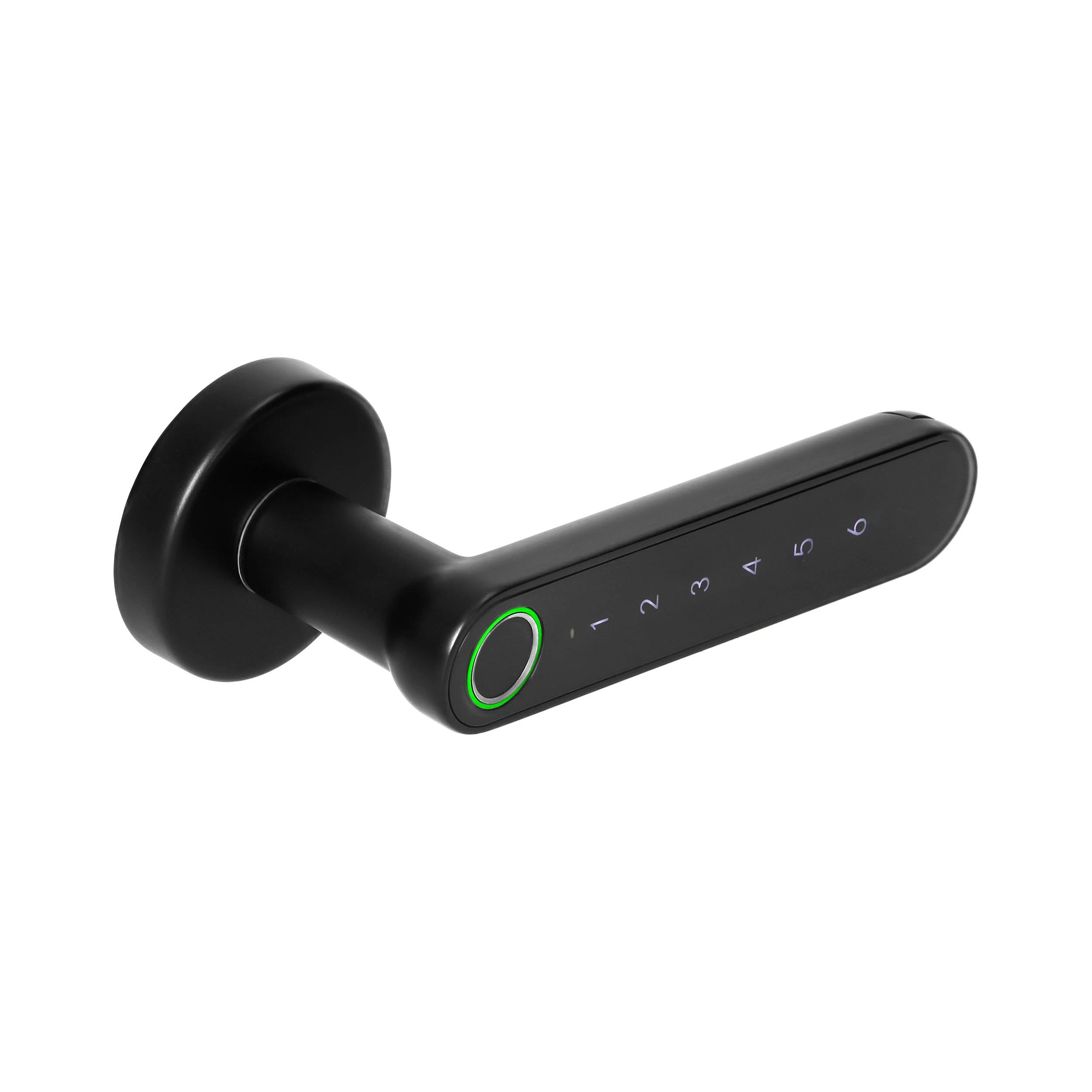 Orno Klamka Kombinuota durų rankena su jutikliniu klaviatūra ir išmaniąja funkcija – pirštų atspaudų skaitytuvas, „Bluetooth 4.0“, juoda