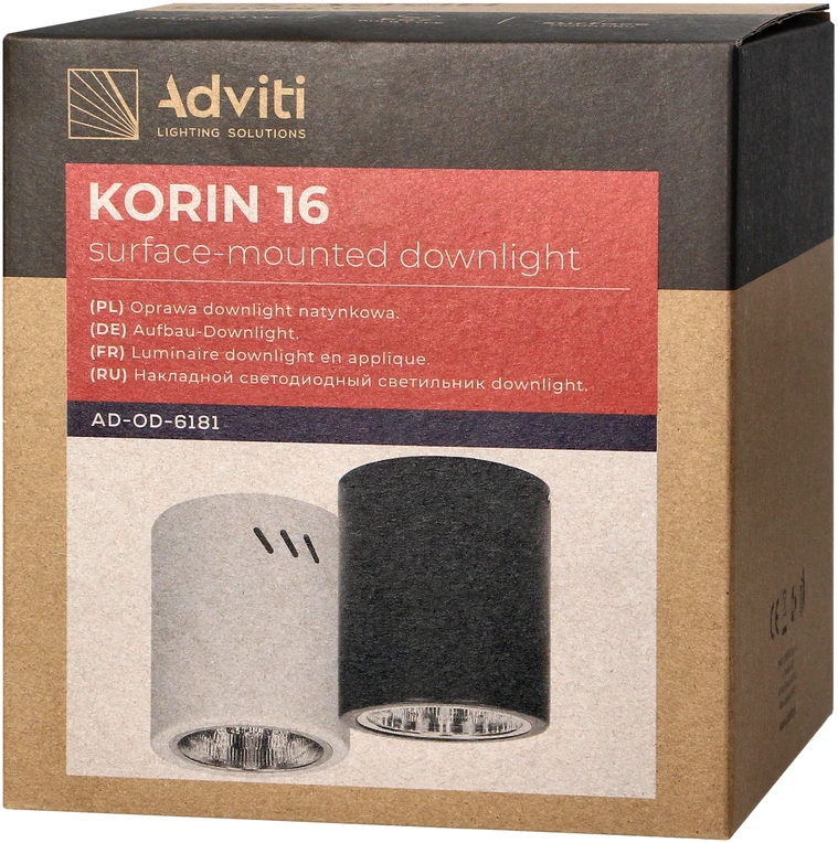 Lubinis šviestuvas Orno KORIN 16, apatinis šviestuvas, 60W, E27, plieno, baltas