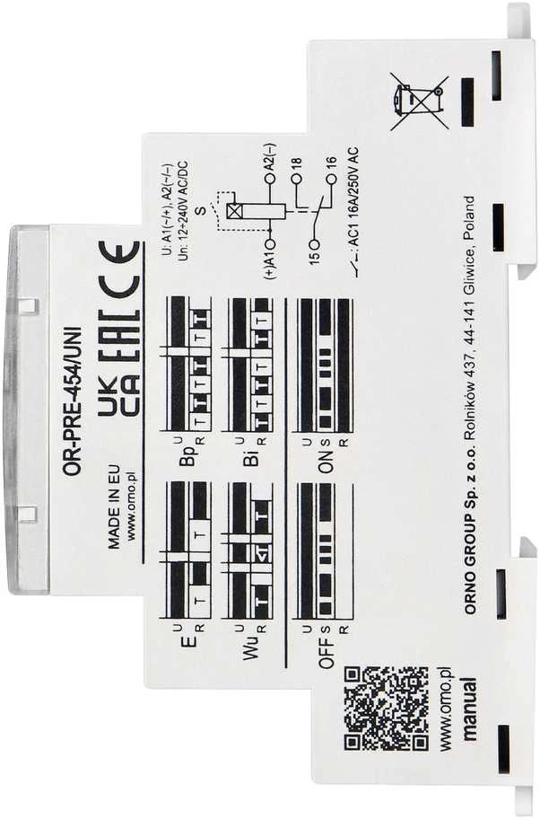 LAIKO RELĖS MODULIS OR-PRE-454/UNI ORNO