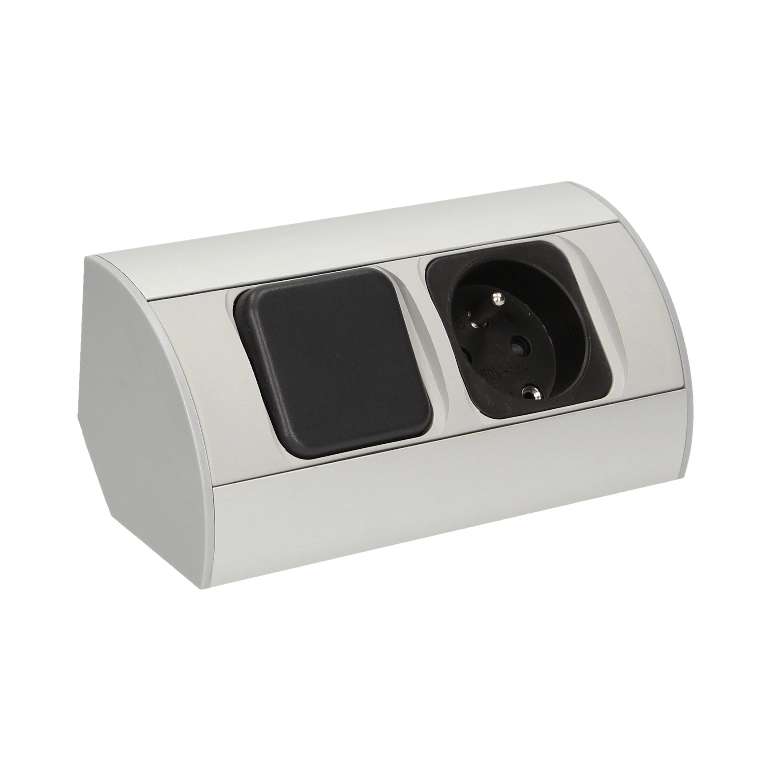 Orno Rinkinys LED baldų šviestuvų komplektas su jungikliu ir 1x2P+Z lizdu