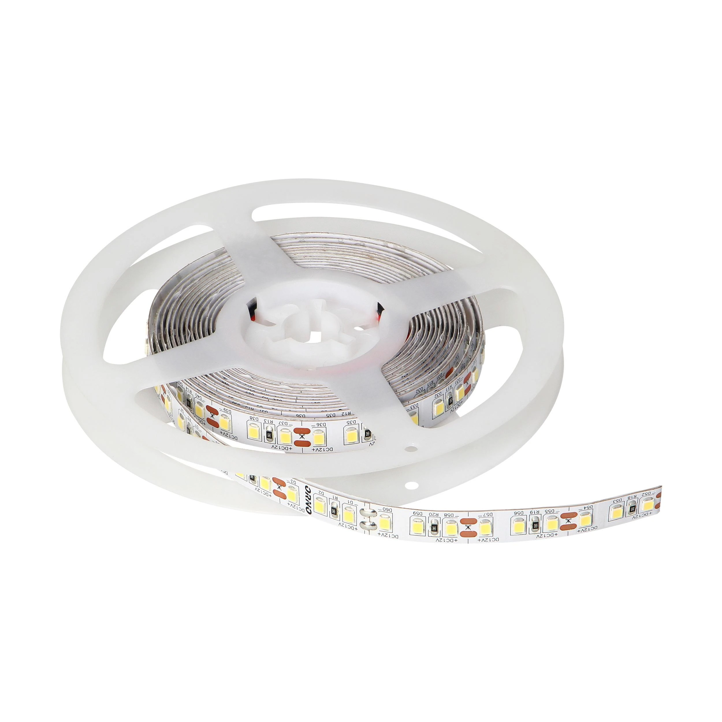 Orno Taśma LED juosta 12V DC, 2835smd, 120LED/m, 9.6W/m, IP20, 6000K, 5m ritinėlis