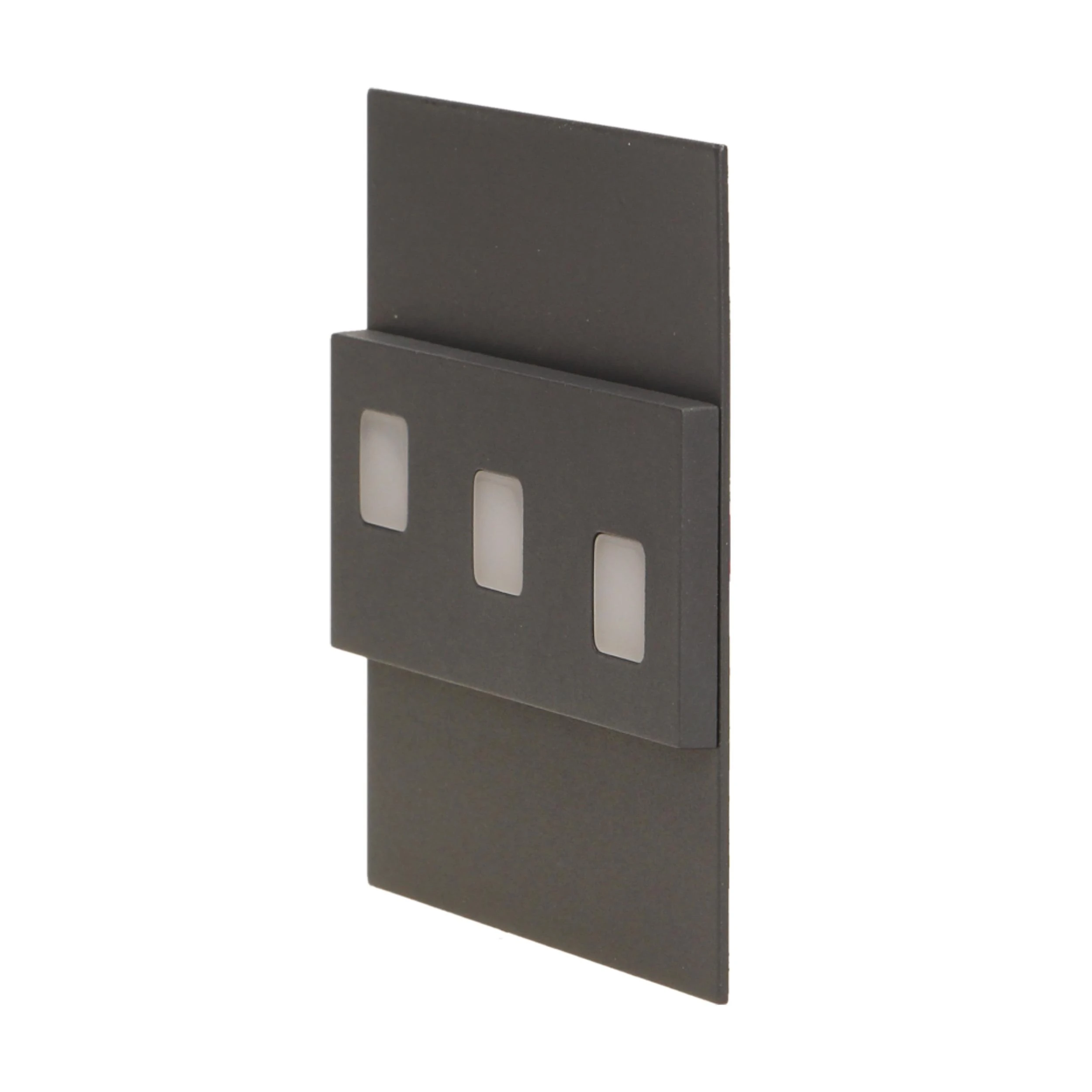 Orno LEPUS LED 1.2W, paviršinis laiptinės šviestuvas, 12V DC, 100lm, 3000K, grafito spalvos