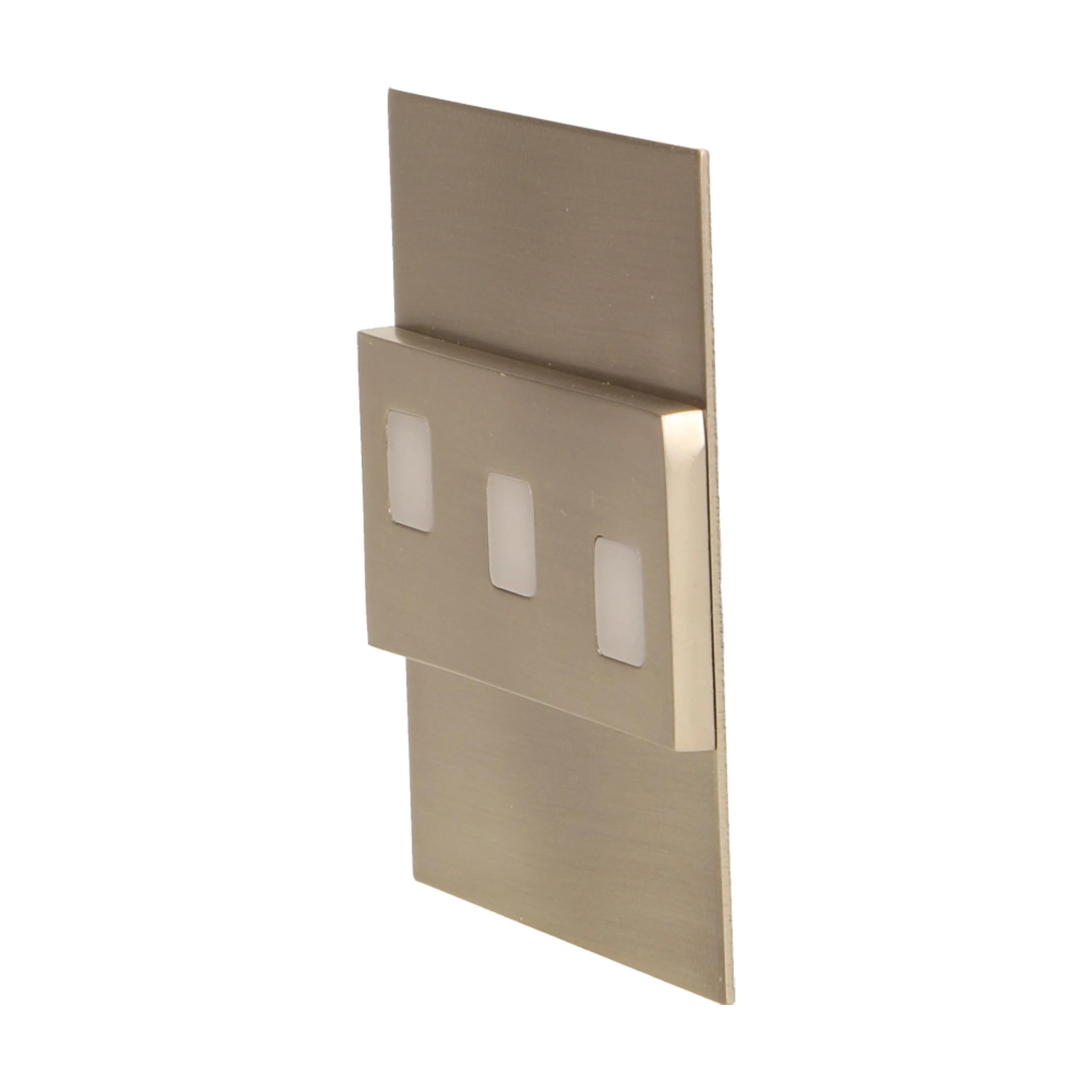 Orno LEPUS LED 1.2W, paviršinis laiptų šviestuvas, 12V DC, 100lm, 6000K, satinas