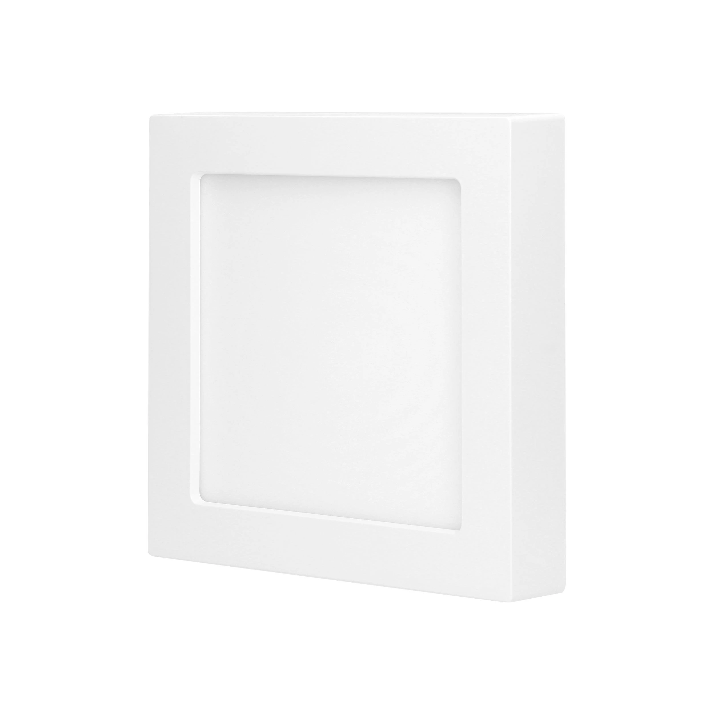 Lubinis šviestuvas Orno LETI LED 18W, įleidžiamas šviestuvas, paviršinio montavimo, kvadratinis, 1500lm, 3000K, baltas, su integruotu LED maitinimo šaltiniu