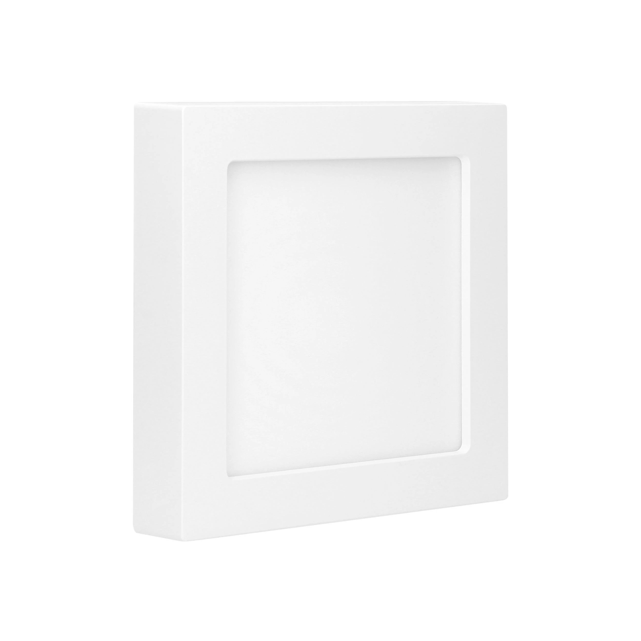 Lubinis šviestuvas Orno LETI LED 18W, įleidžiamas šviestuvas, paviršinio montavimo, kvadratinis, 1500lm, 3000K, baltas, su integruotu LED maitinimo šaltiniu