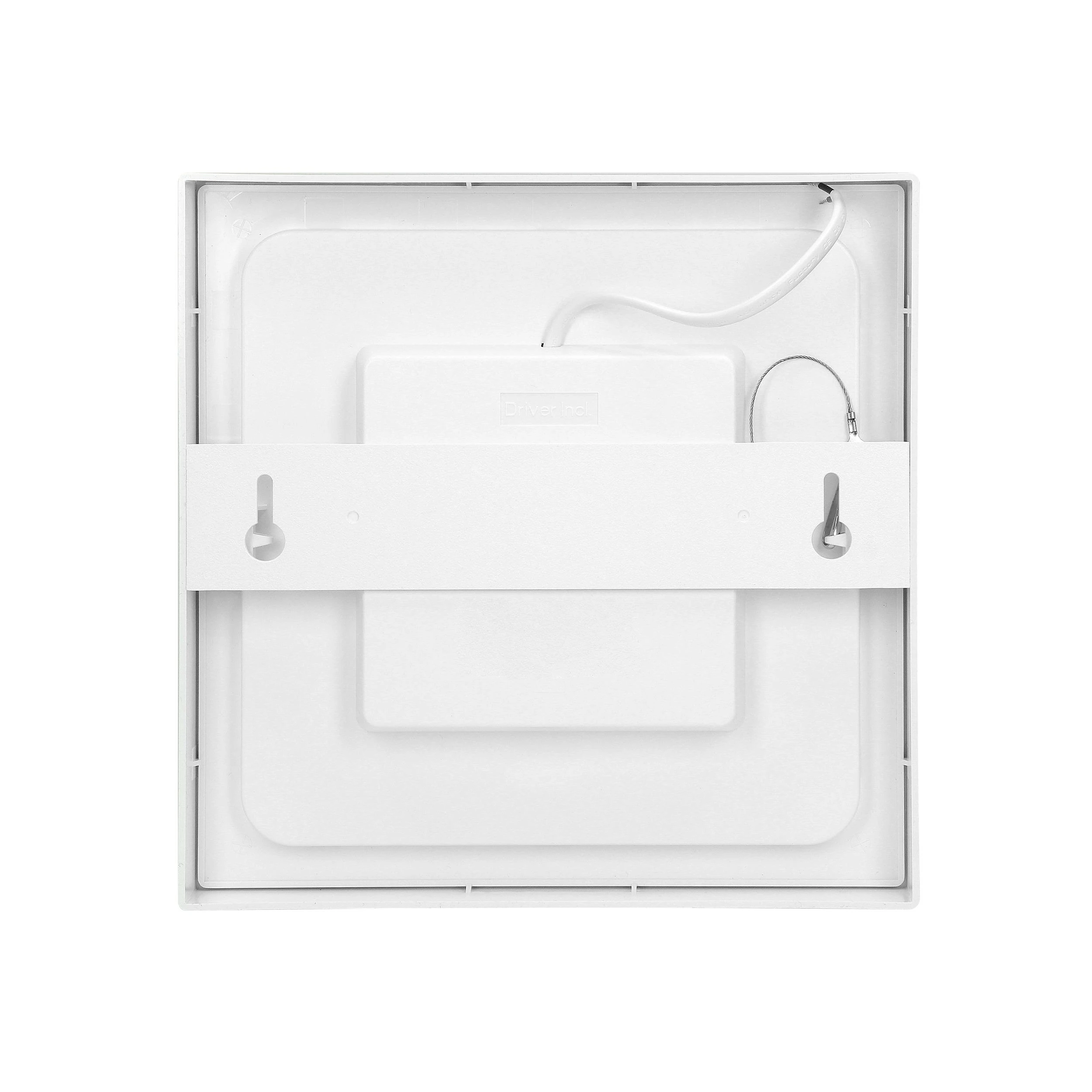 Lubinis šviestuvas Orno LETI LED 18W, įleidžiamas šviestuvas, paviršinio montavimo, kvadratinis, 1500lm, 3000K, baltas, su integruotu LED maitinimo šaltiniu