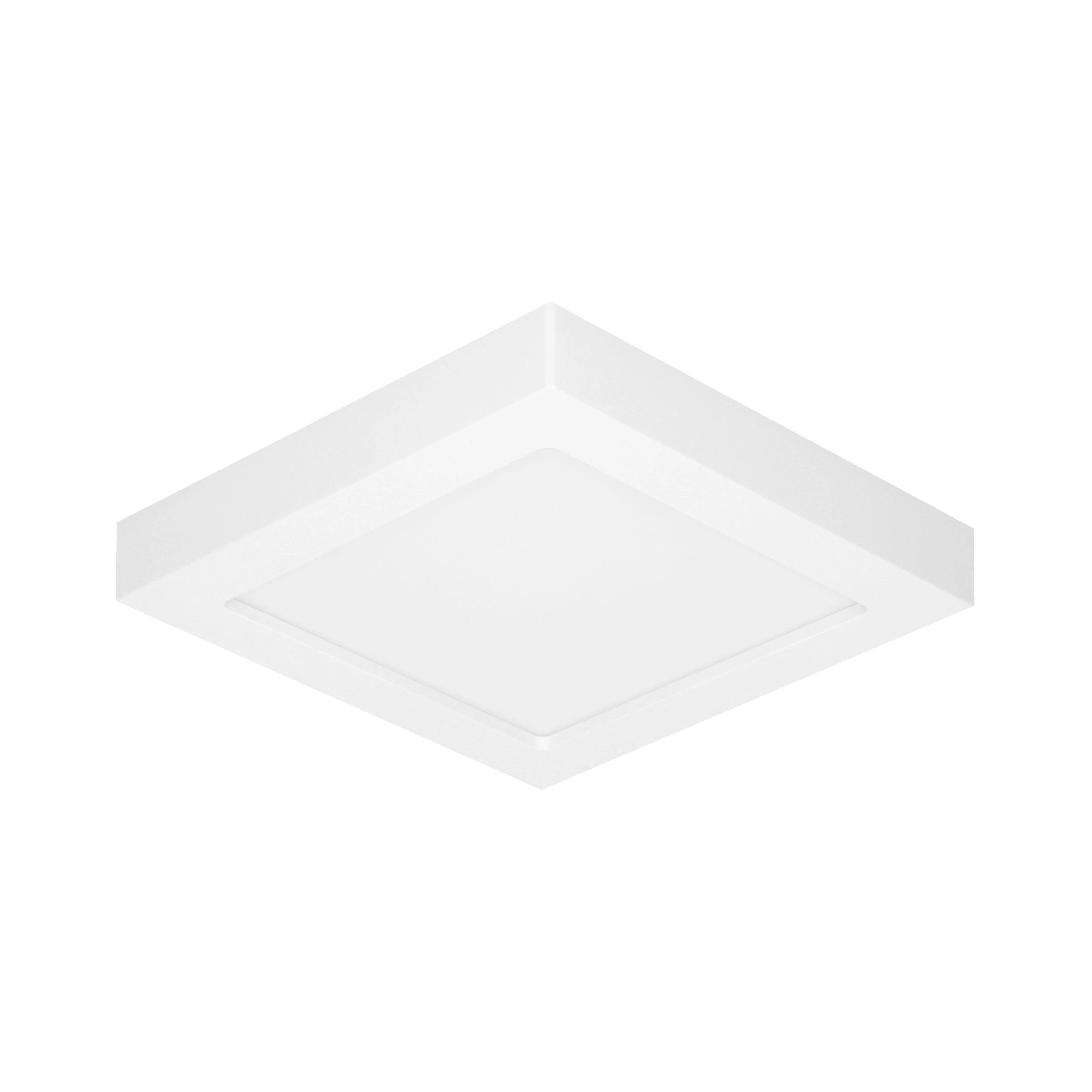 Lubinis šviestuvas Orno LETI LED 18W, įleidžiamas šviestuvas, paviršinio montavimo, kvadratinis, 1500lm, 3000K, baltas, su integruotu LED maitinimo šaltiniu