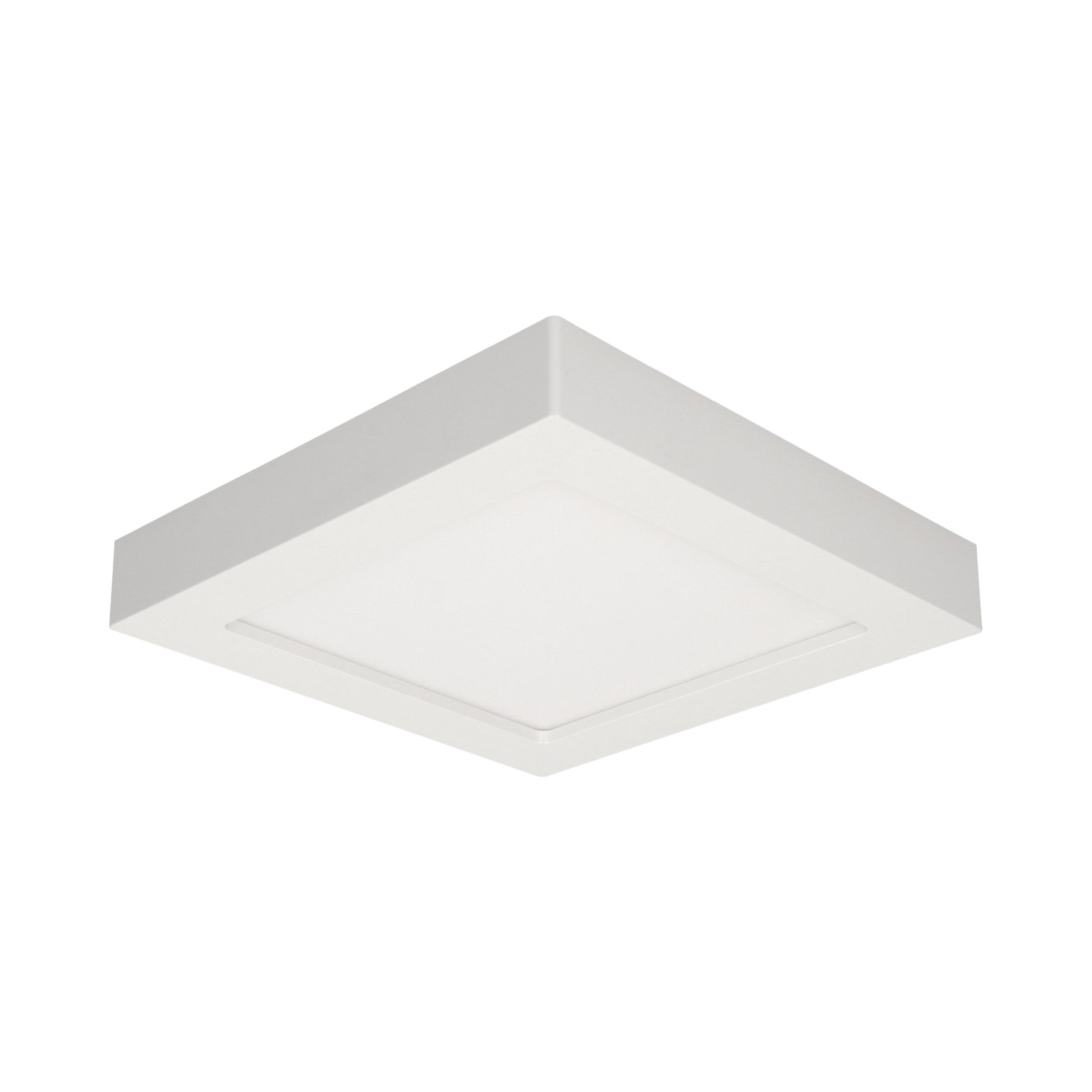 Lubinis šviestuvas Orno LETI LED 24W, oprawa downlight, natynkowa, kwadratowa, 2000lm, 4000K, balta, įmontuotas maitinimo šaltinis LED
