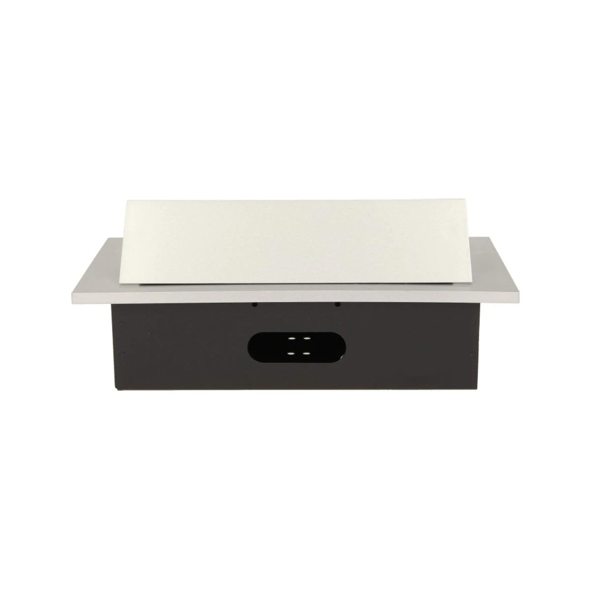 Orno Lizdas Baldinis lizdas, įleidžiamas į stalviršį, su storu kraštu, 2x2P+Z, 3 USB prievadai, sidabrinis