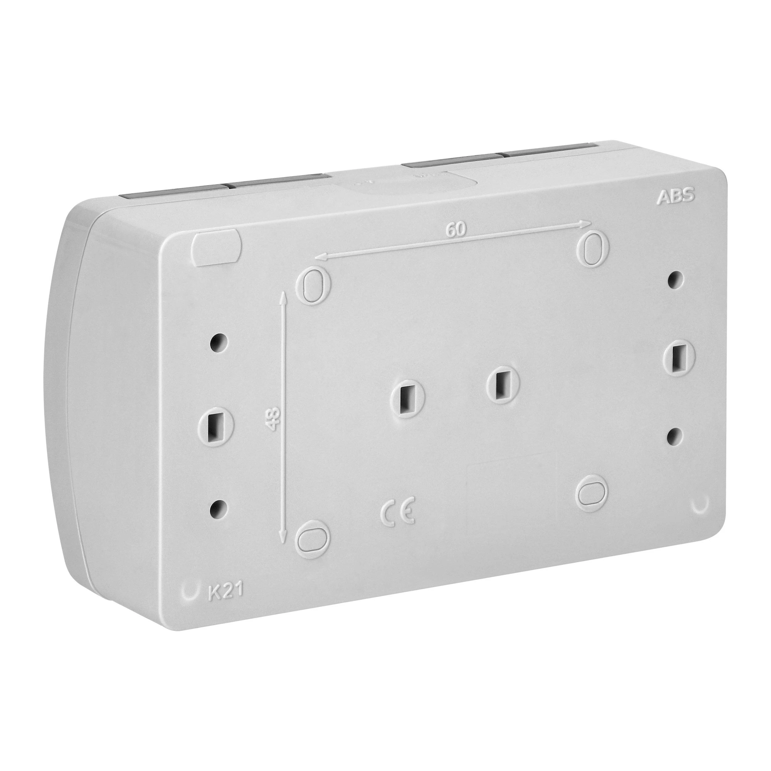 Orno Lizdas Dvigubas kištukinis lizdas 2x2P+Z Schuko AQUATIC, IP44, grafito pilkos spalvos