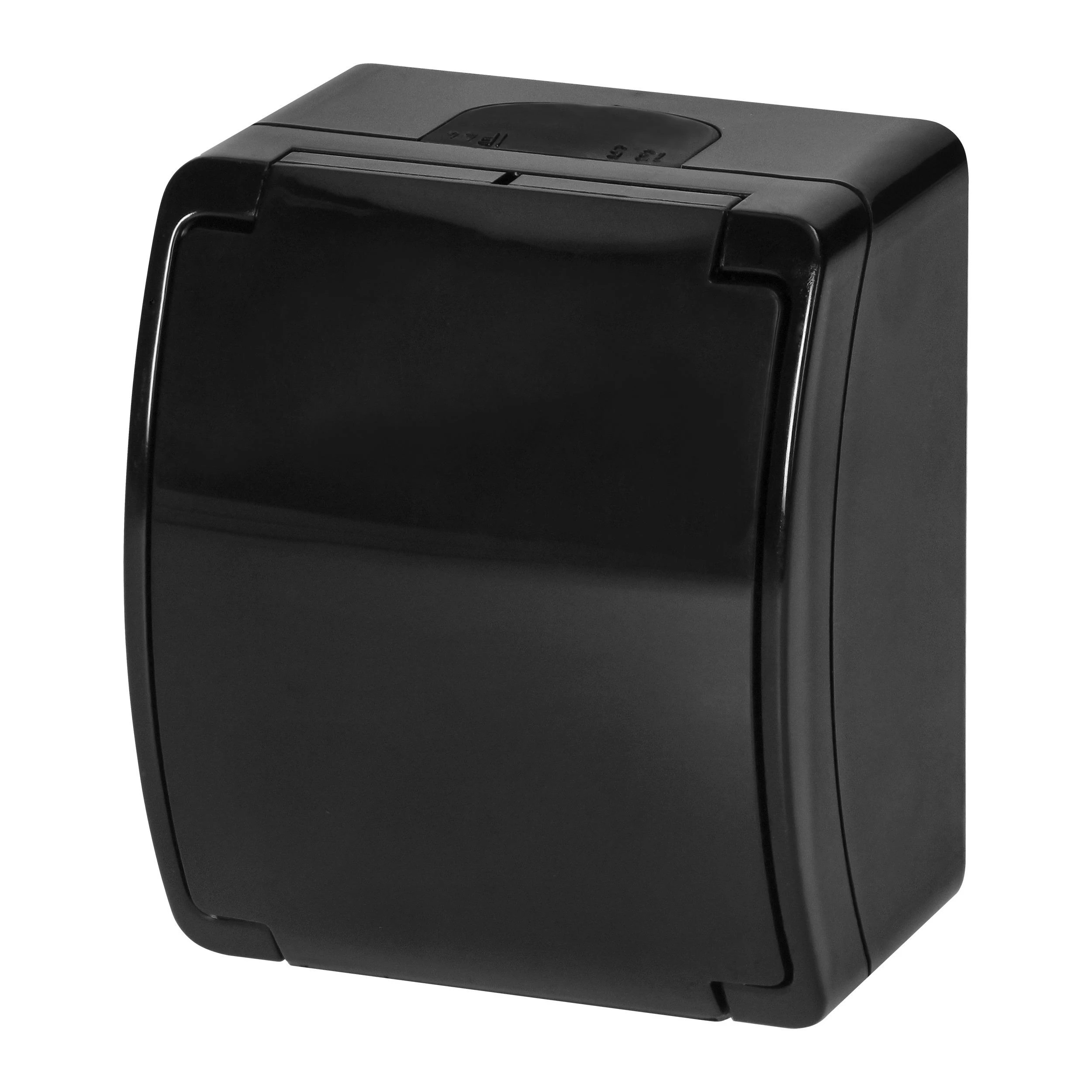 Orno Lizdas Lizdas su 2P+Z Schuko AQUATIC, IP44, juodas