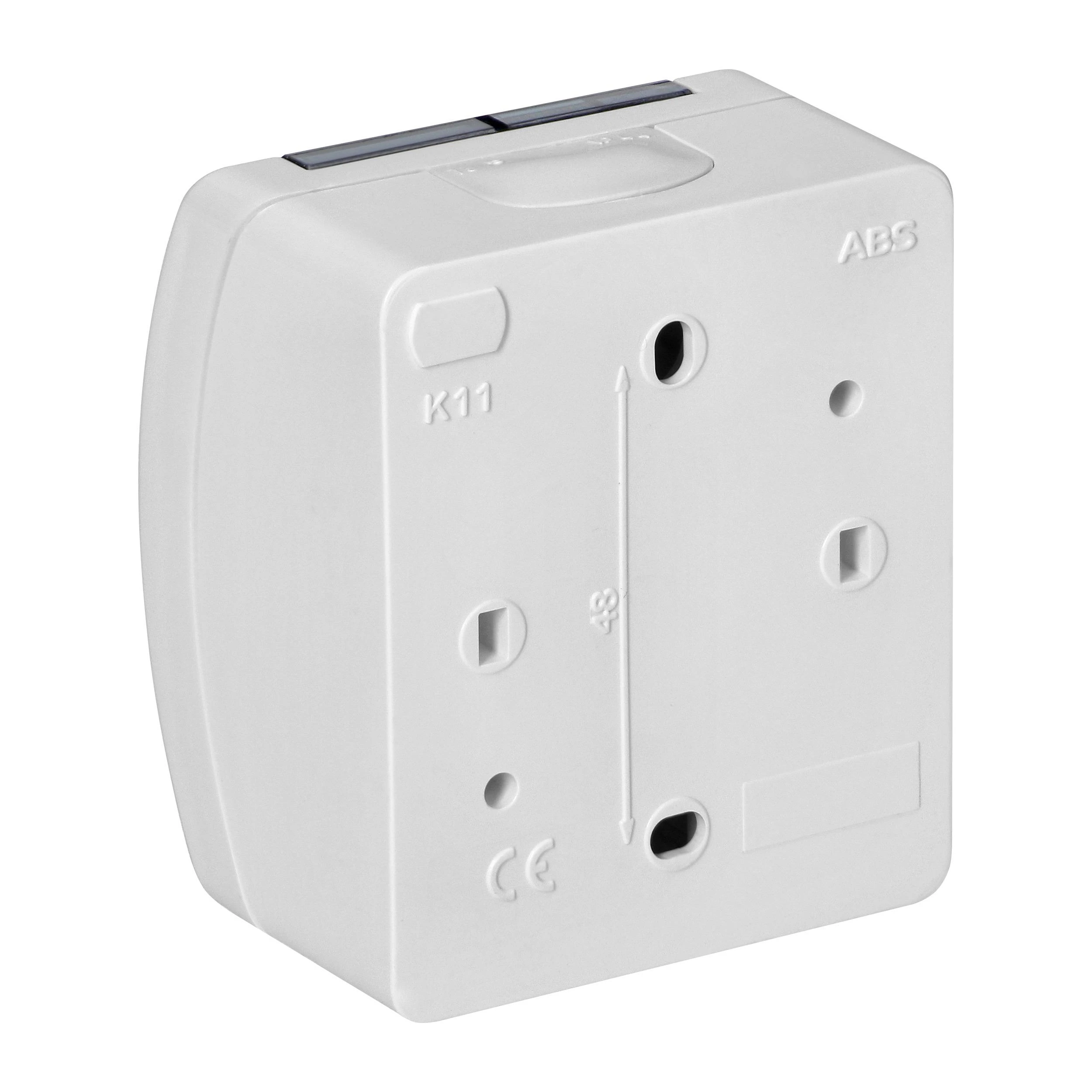 Orno Lizdas Lizdas 2P+Z Schuko AQUATIC, IP44, baltas, dūminis