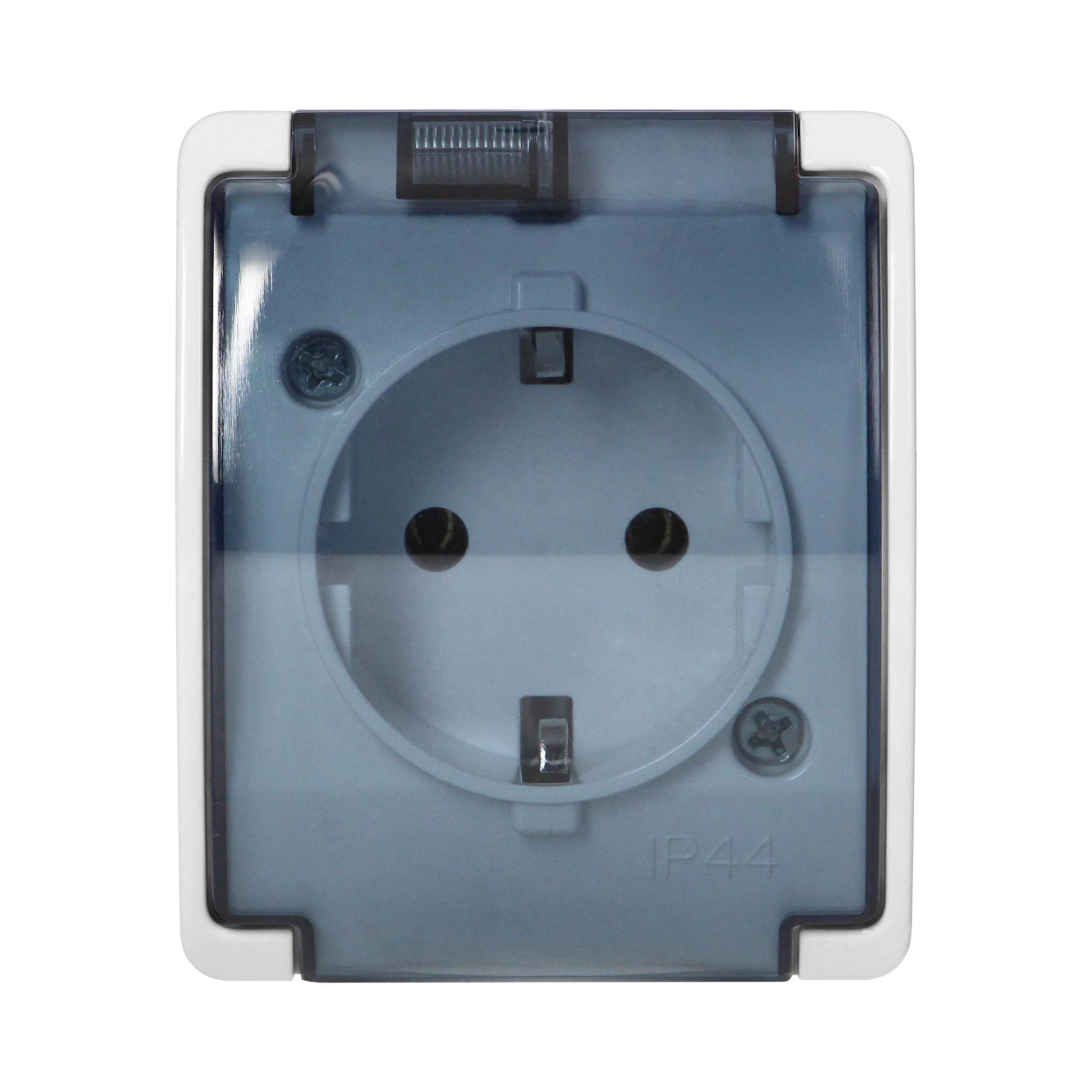 Orno Lizdas Lizdas 2P+Z Schuko AQUATIC, IP44, baltas, dūminis