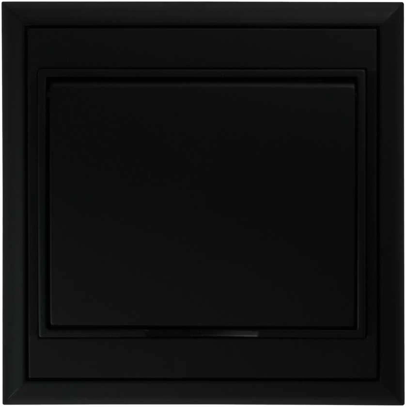 Gniazdo Lizdas Lizdas su 2P+Z, Schuko, atsparus vandeniui su atvartu „Luna“, 16A, 250V, PT-17LH, juodas