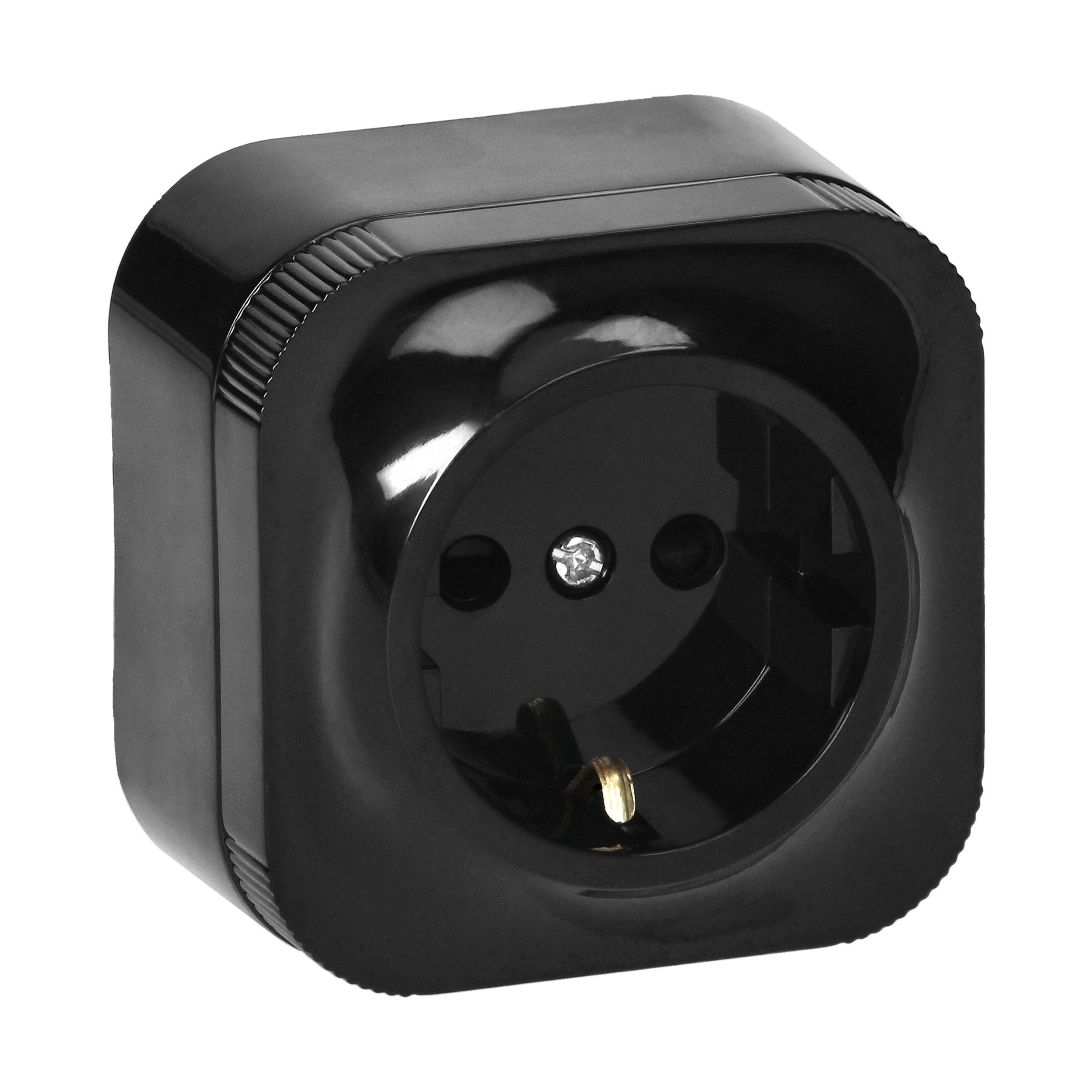 Orno Lizdas „ToDo“ viengubas lizdas 2P+Z Schuko IP20, juodas