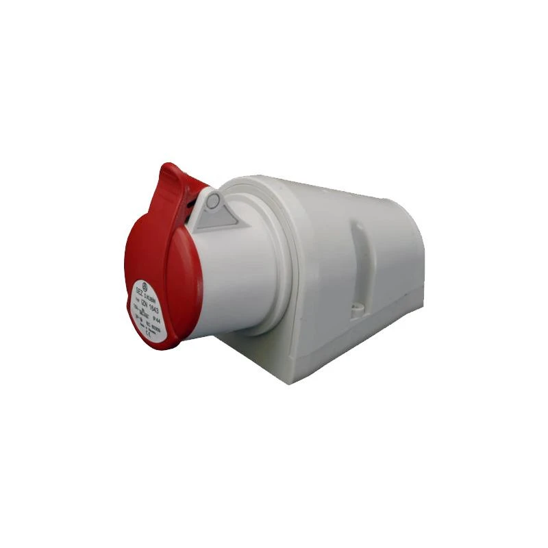 Orno Lizdas kampinis SEZ, 5x32A, IP44, 400V, Pilkas/Raudonas