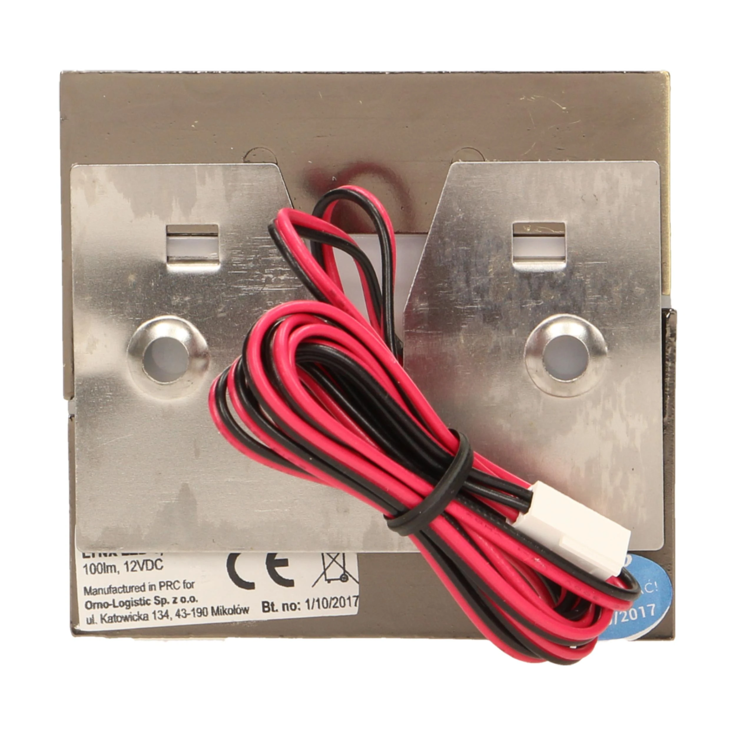 Orno LYNX LED 1.2W, paviršinis laiptinės šviestuvas, 12V DC, 100lm, 6000K, žalvaris