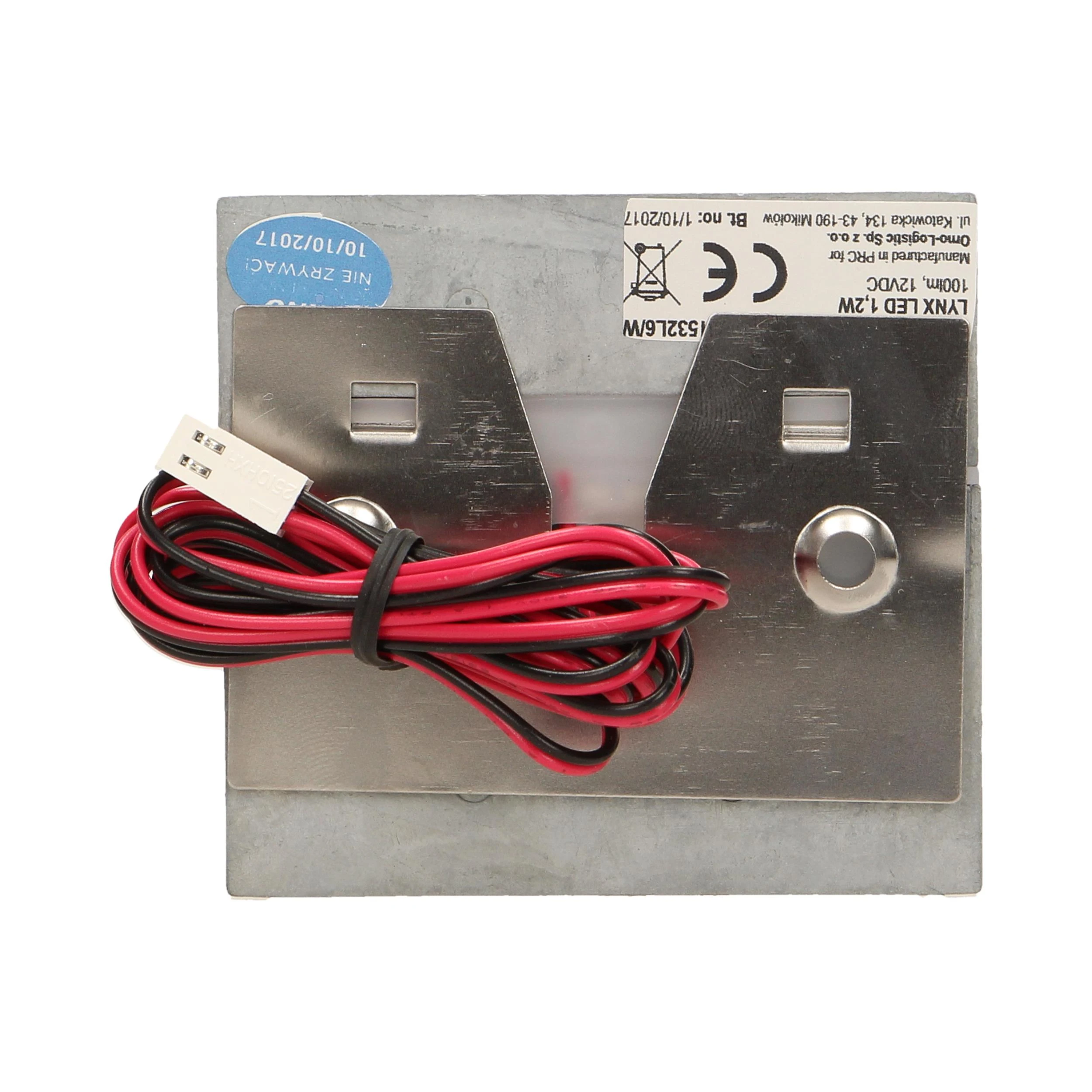 Orno LYNX LED 1.2W, paviršinis laiptinės šviestuvas, 12V DC, 100lm, 6000K, baltas