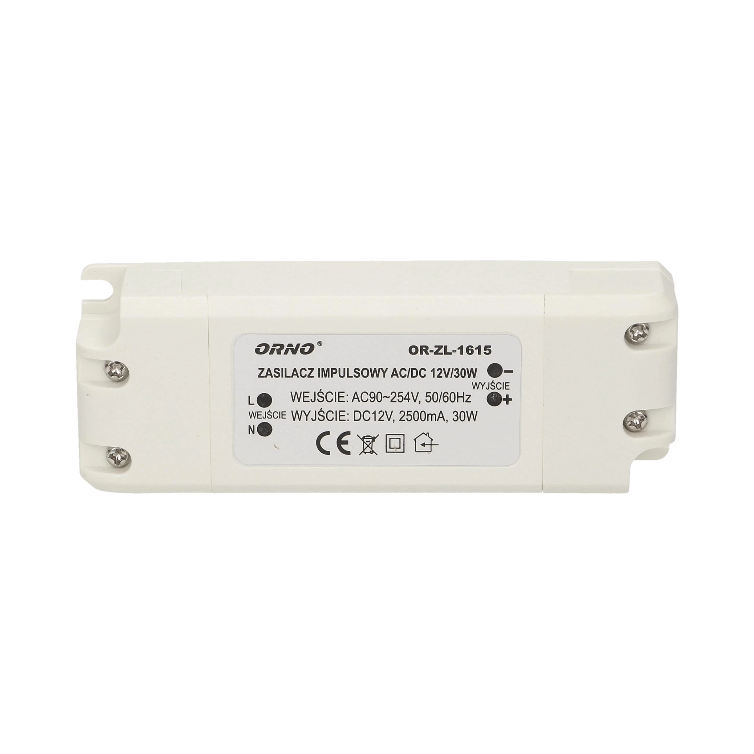 Orno Maitinimo šaltinis LED maitinimo šaltinis 12 VDC 30 W, IP20