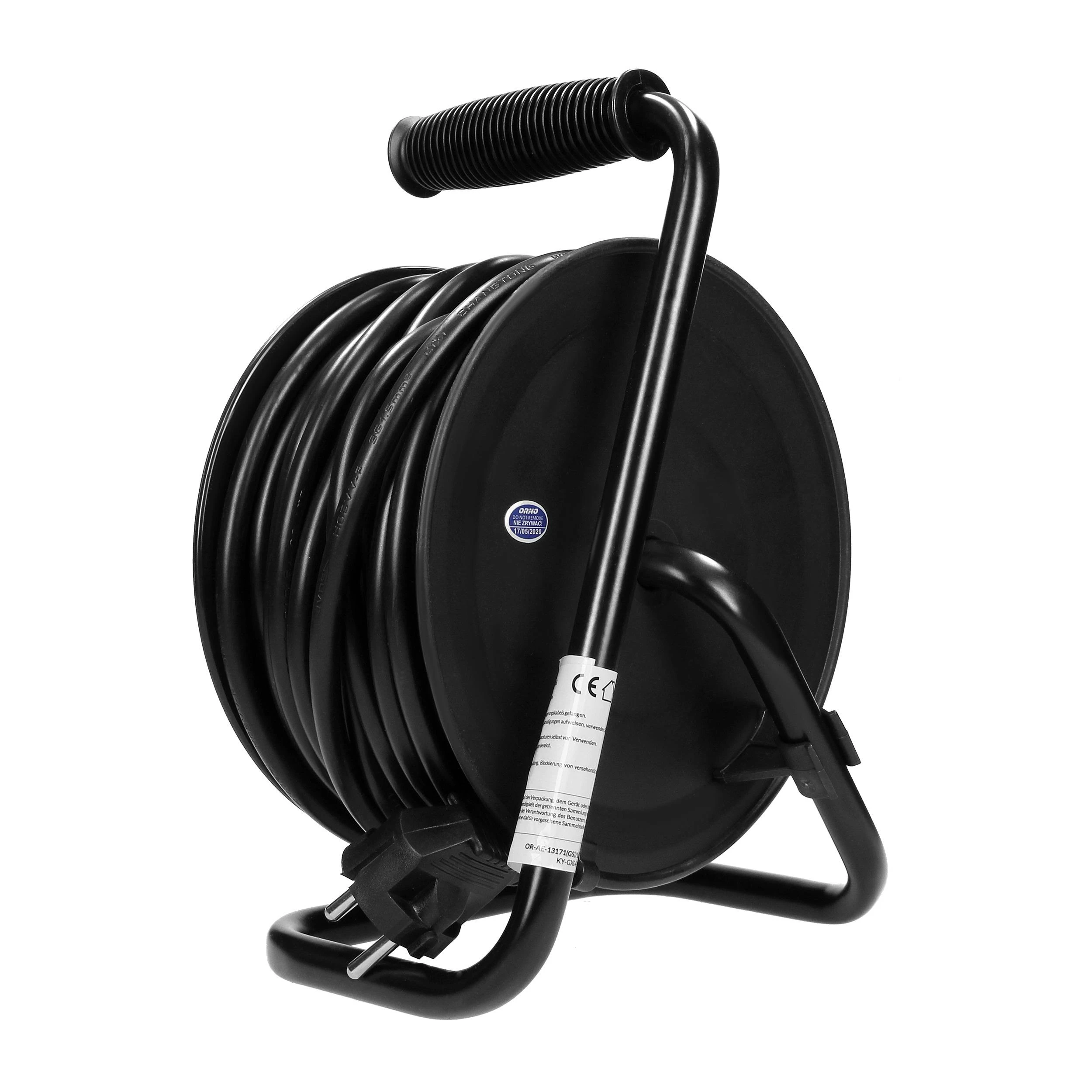 Orno MINI ilgintuvas 4 lizdai 2P+Z 15 m OR-AE-1339/G(GS) schuko pilka