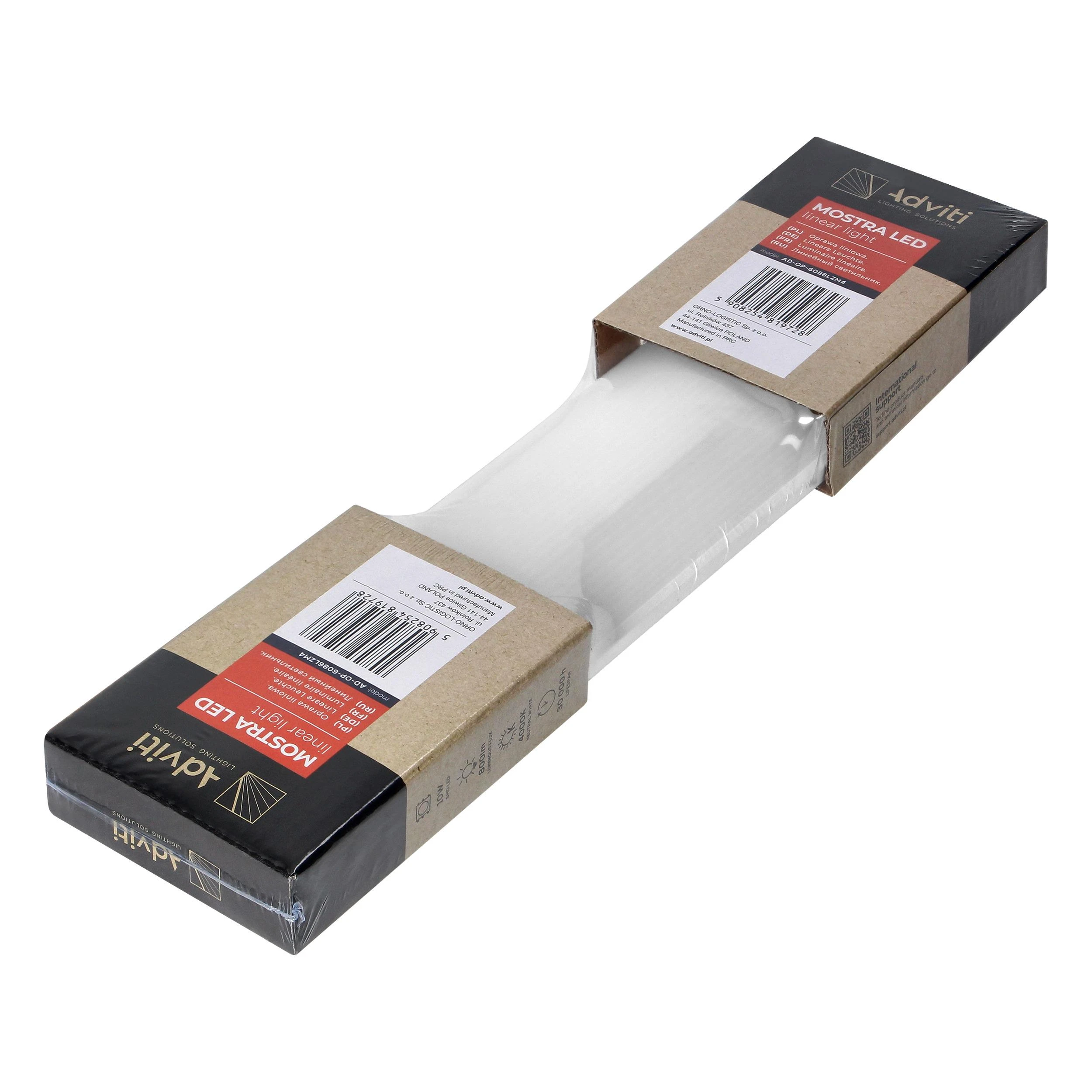 Lubinis šviestuvas Orno MOSTRA LED 10W, linijinis šviestuvas, 800lm, IP20, 4000K