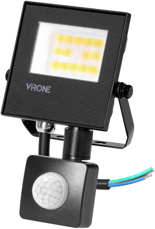 NIVALIS LED prožektorius su PIR 10 W, 800 lm, IP44, 4000 K