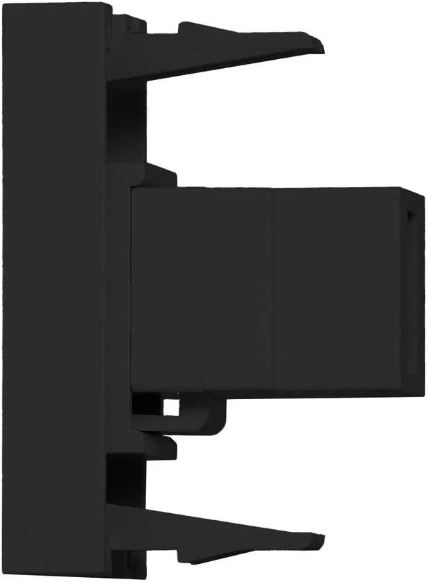 Orno NOEN USB data, modulinis lizdas 22,5x45 mm USB data 2.0, tarpiklis, juodas