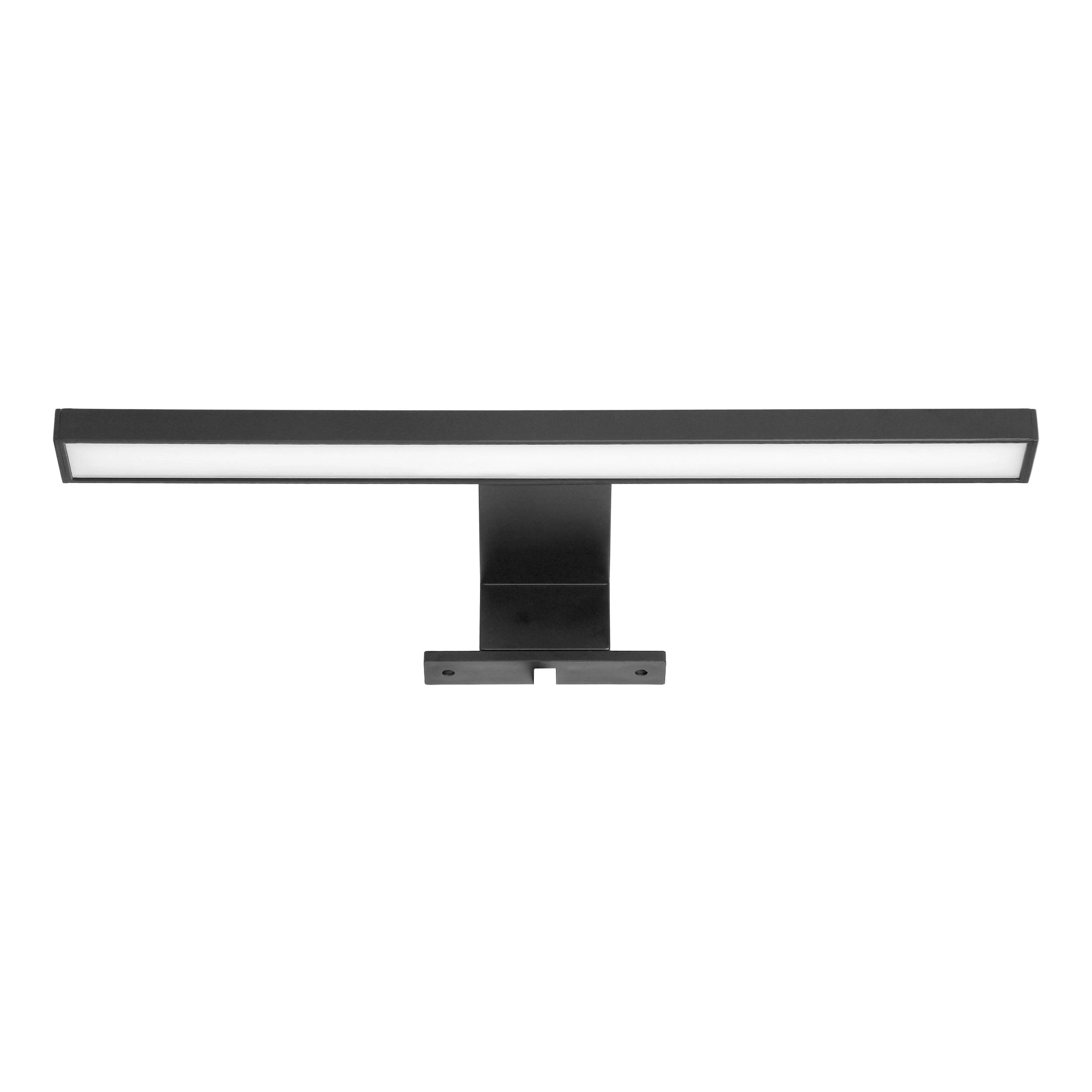 Lubinis šviestuvas Orno NORTES LED 5W, veidrodinė lempa, 320lm, 4000K, ilgis 30 cm, plastikinė, juoda