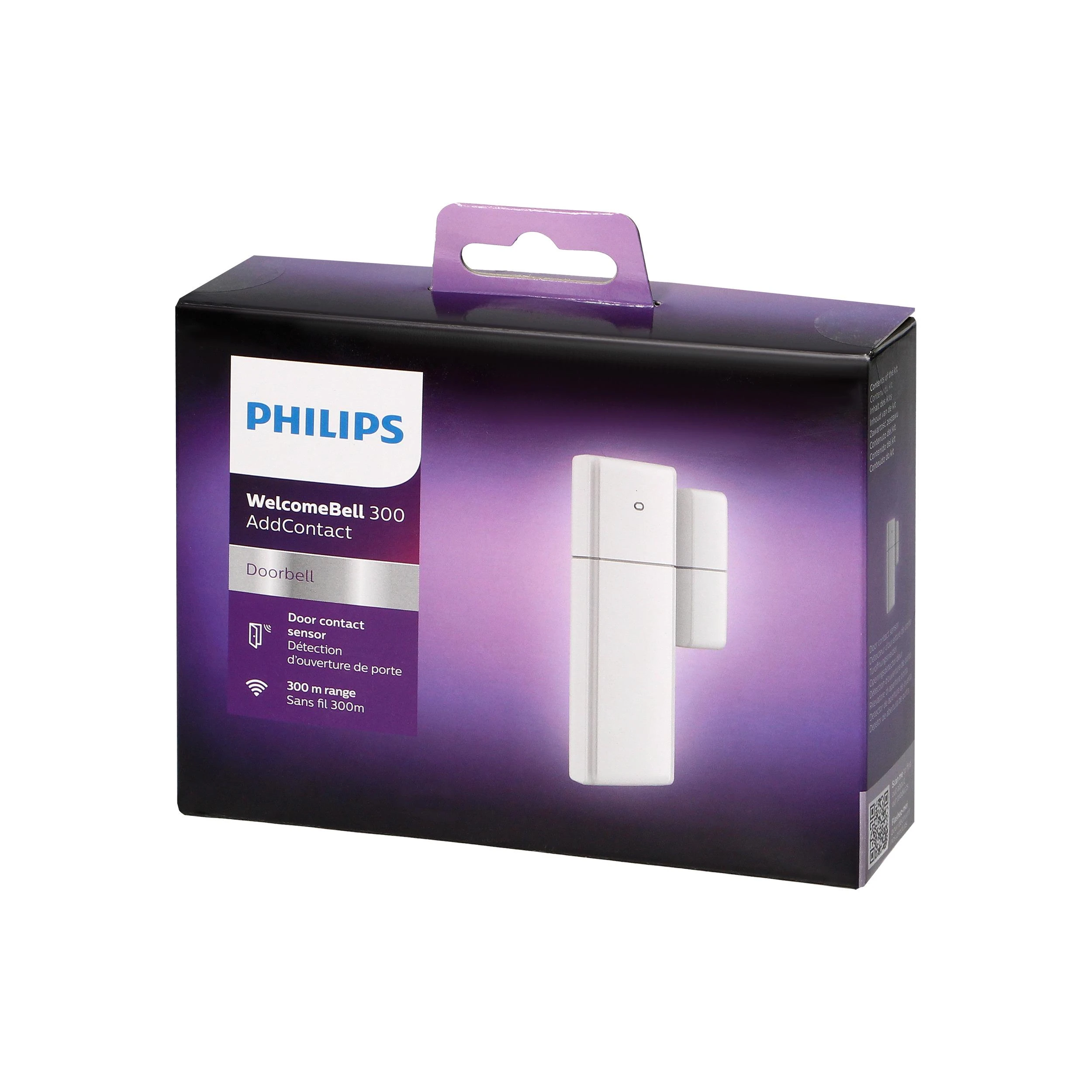 Orno Philips WelcomeBell AddContact, nendrinis jungiklis, akumuliatoriaus veikimas, montuojamas ant paviršiaus