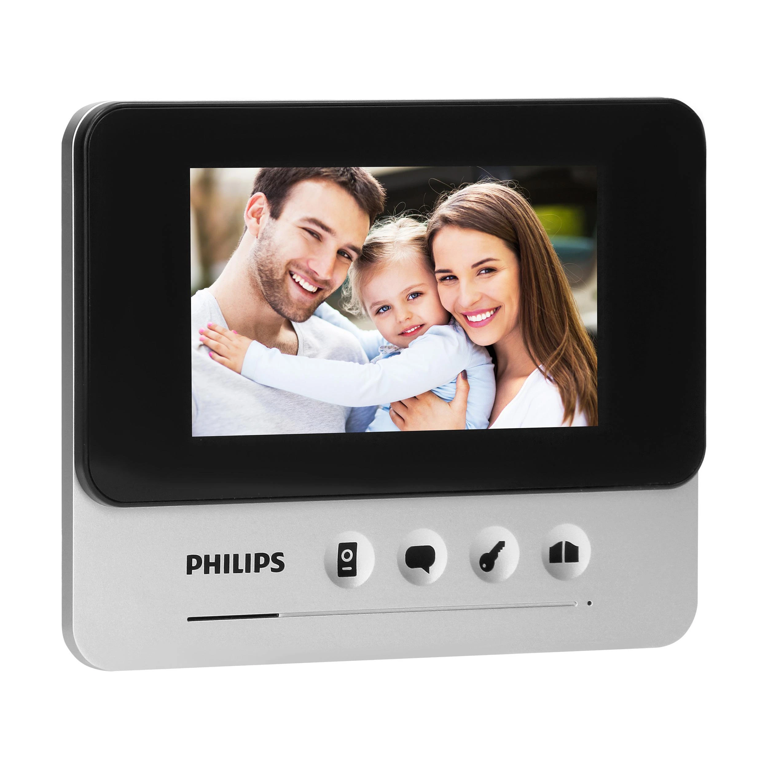 Orno „Philips WelcomeEye Compact“, vaizdo domofono rinkinys, laisvų rankų įranga, spalvotas, 4,3 colio LCD ekranas, OSD meniu, vartų valdymas