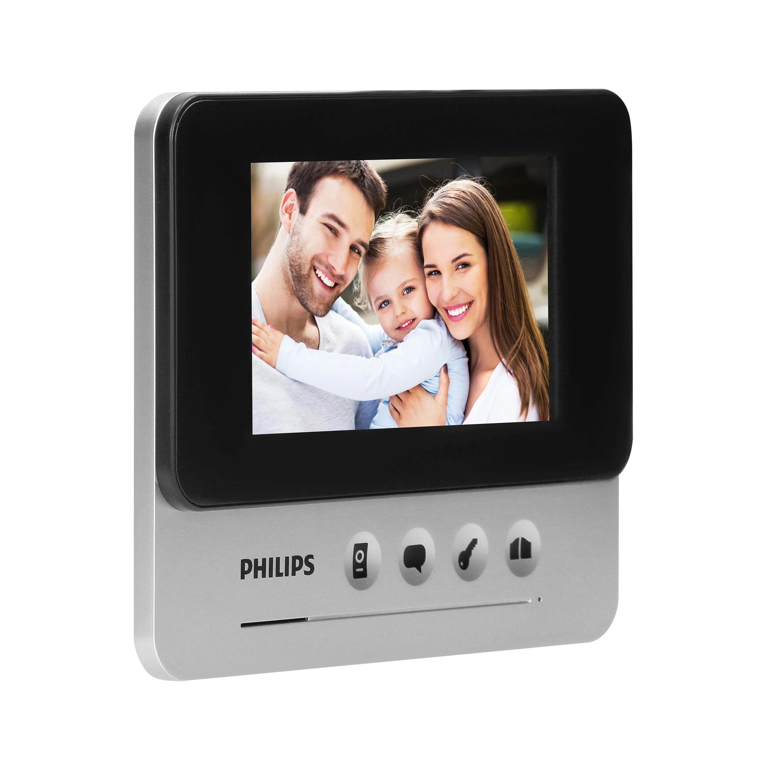 Orno „Philips WelcomeEye Compact“, vaizdo domofono rinkinys, laisvų rankų įranga, spalvotas, 4,3 colio LCD ekranas, OSD meniu, vartų valdymas