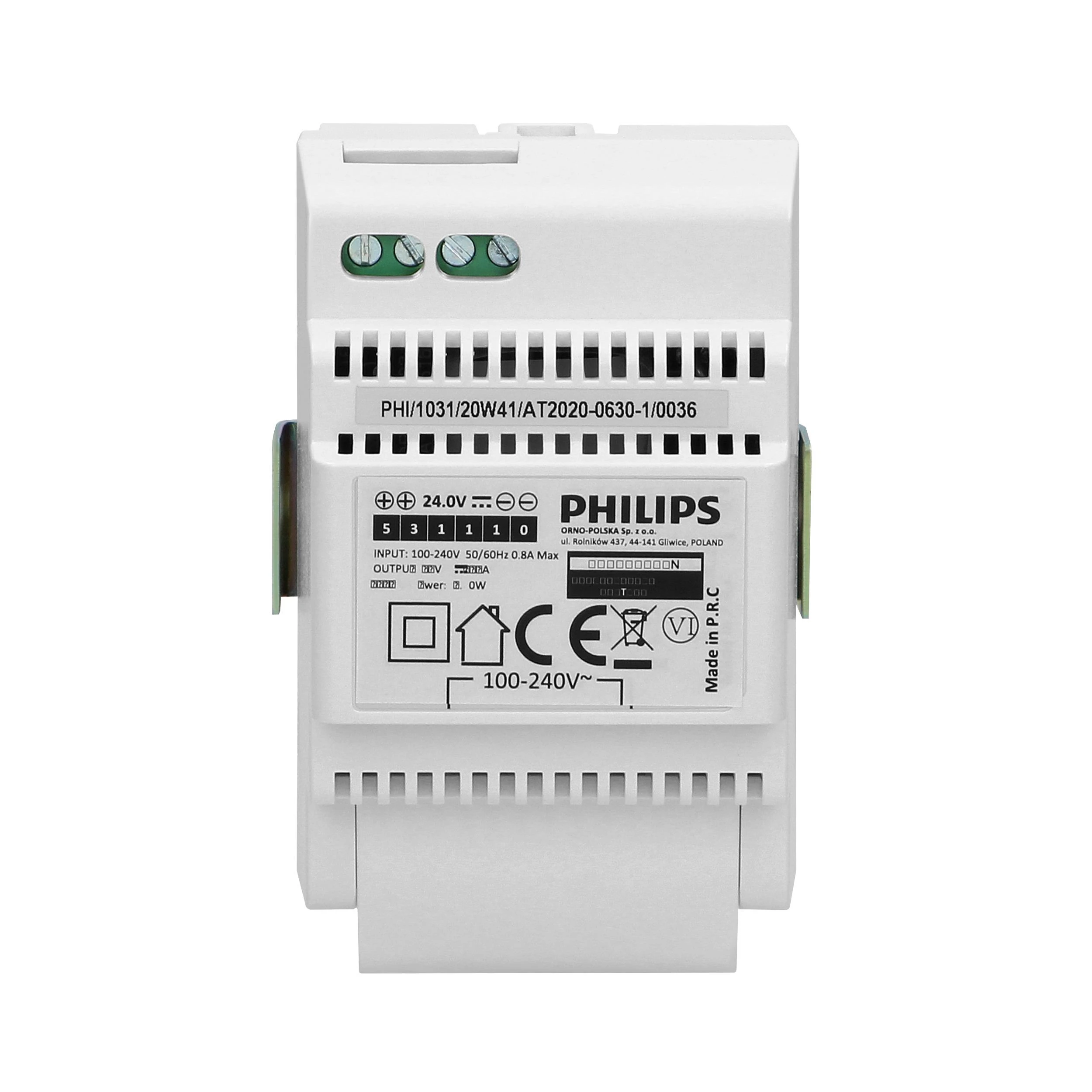 Orno „Philips WelcomeEye Power“ modulinis transformatorius vaizdo domofonų sistemoms, 230 V AC / 24 V DC, lengvai ir greitai montuojamas ant paviršiaus,