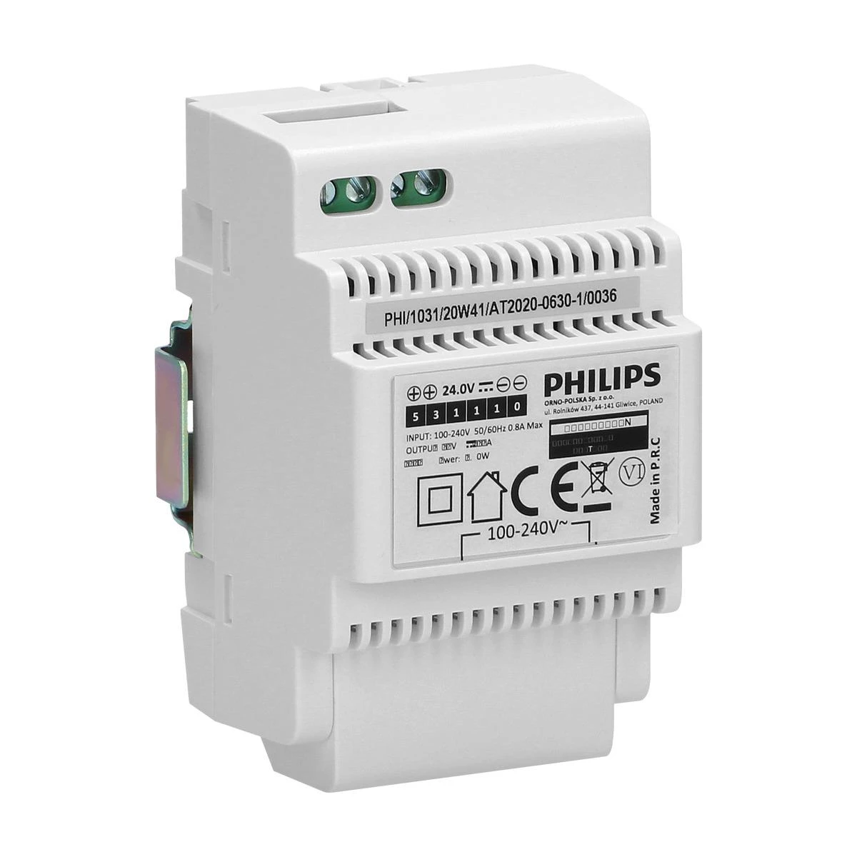 Orno „Philips WelcomeEye Power“ modulinis transformatorius vaizdo domofonų sistemoms, 230 V AC / 24 V DC, lengvai ir greitai montuojamas ant paviršiaus,