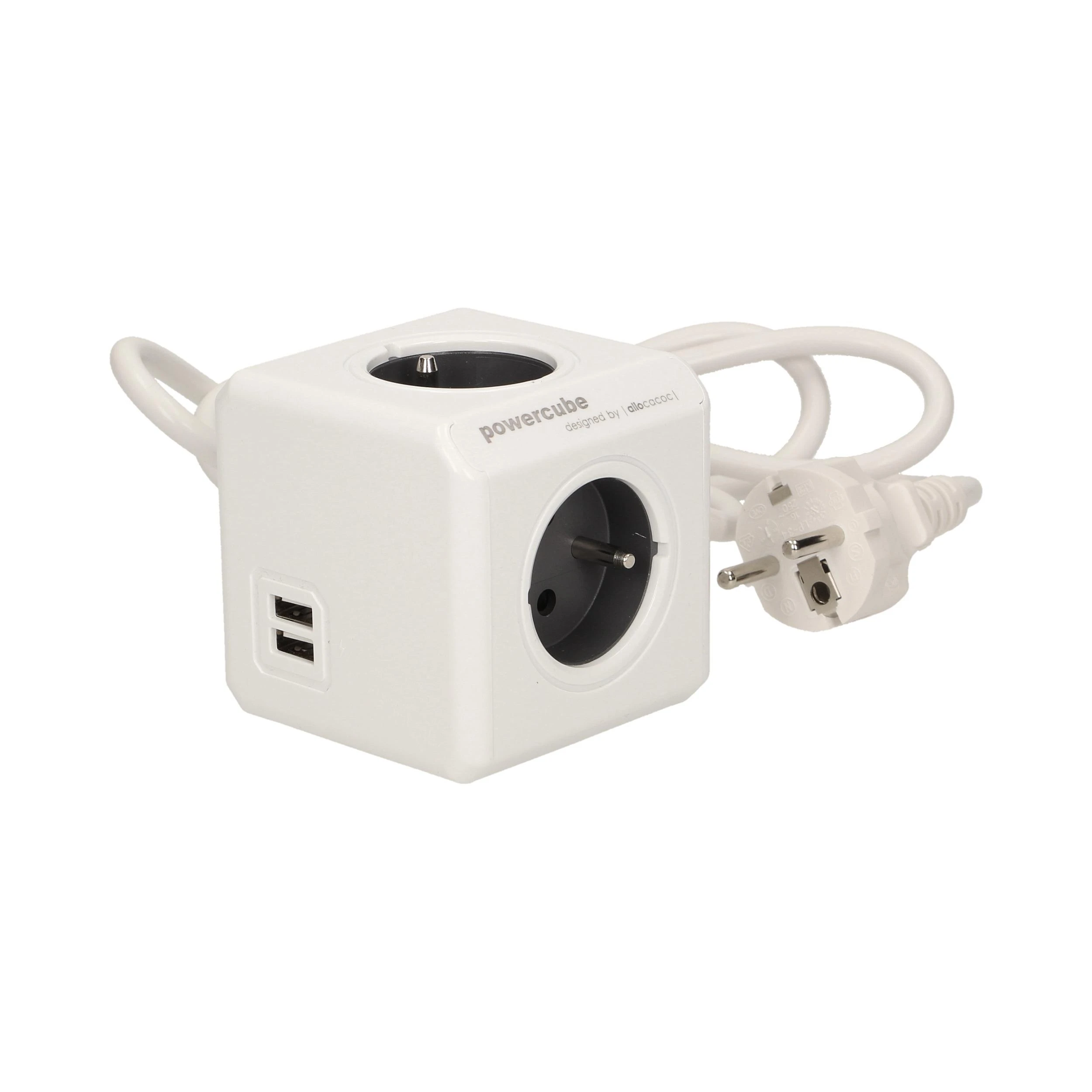 Orno Allocacoc PowerCube Extended USB E(FR) – 3m – 3 m – 4 kintamosios srovės lizdas (-ai) – E tipas – CE – KEMA – RoHS – 16 A – 230 V