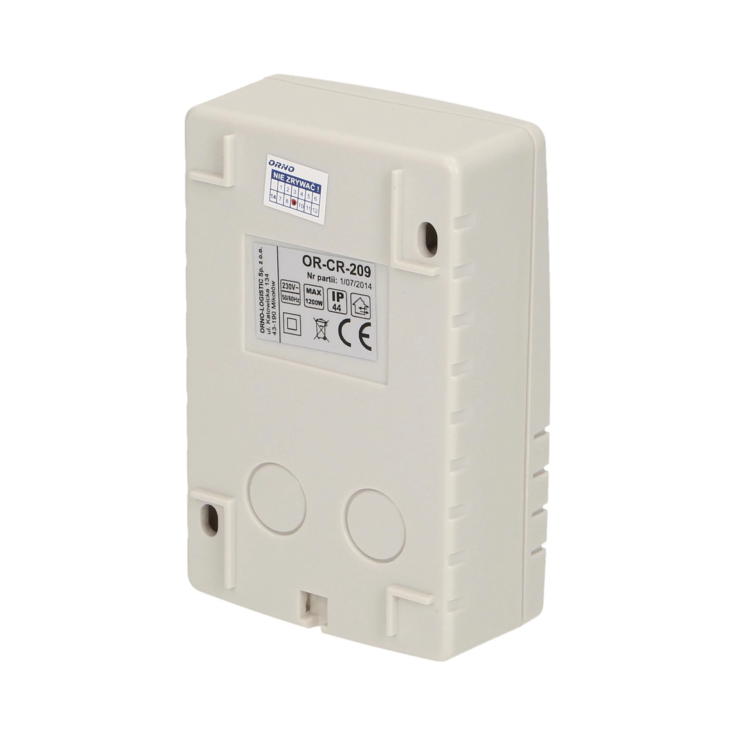 ORNO PRIEMĖLES JUTVIRUS, IP44, 1200W