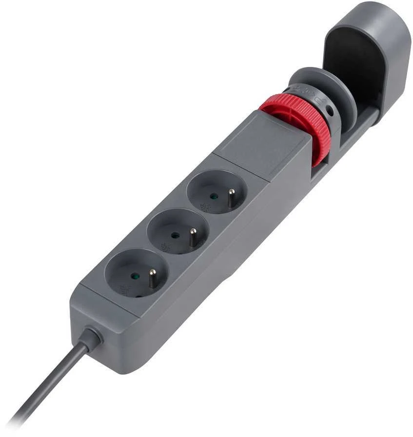 Orno Przedłużacz 3 krypčių stalo prailgintuvas 2P+Z, 1,5M H05VV-F 3x1,5mm², 2xUSB+1 C tipo