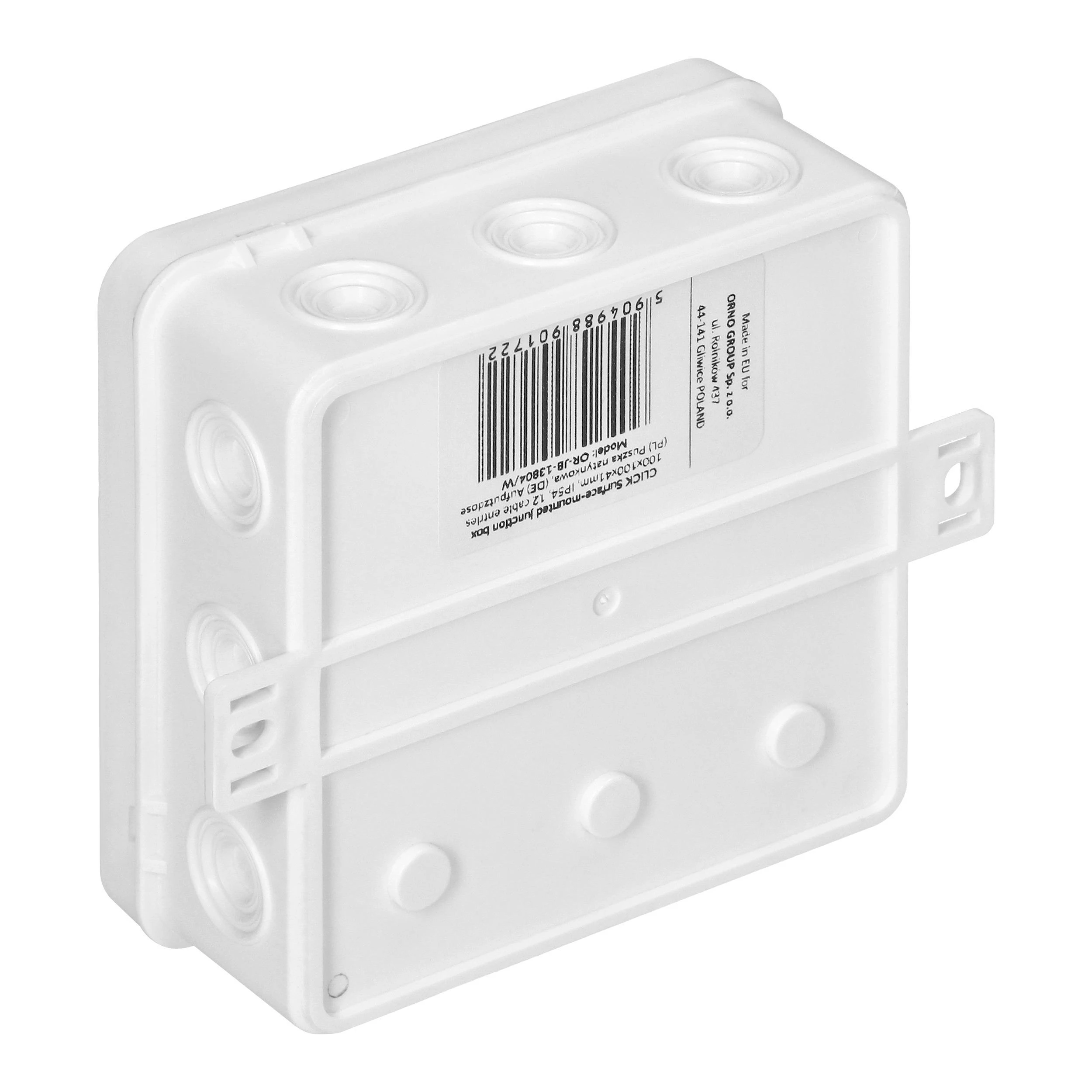 Puszka CLICK skirstomoji dėžutė, IP54, 12 įėjimų, 100x100x41mm, balta
