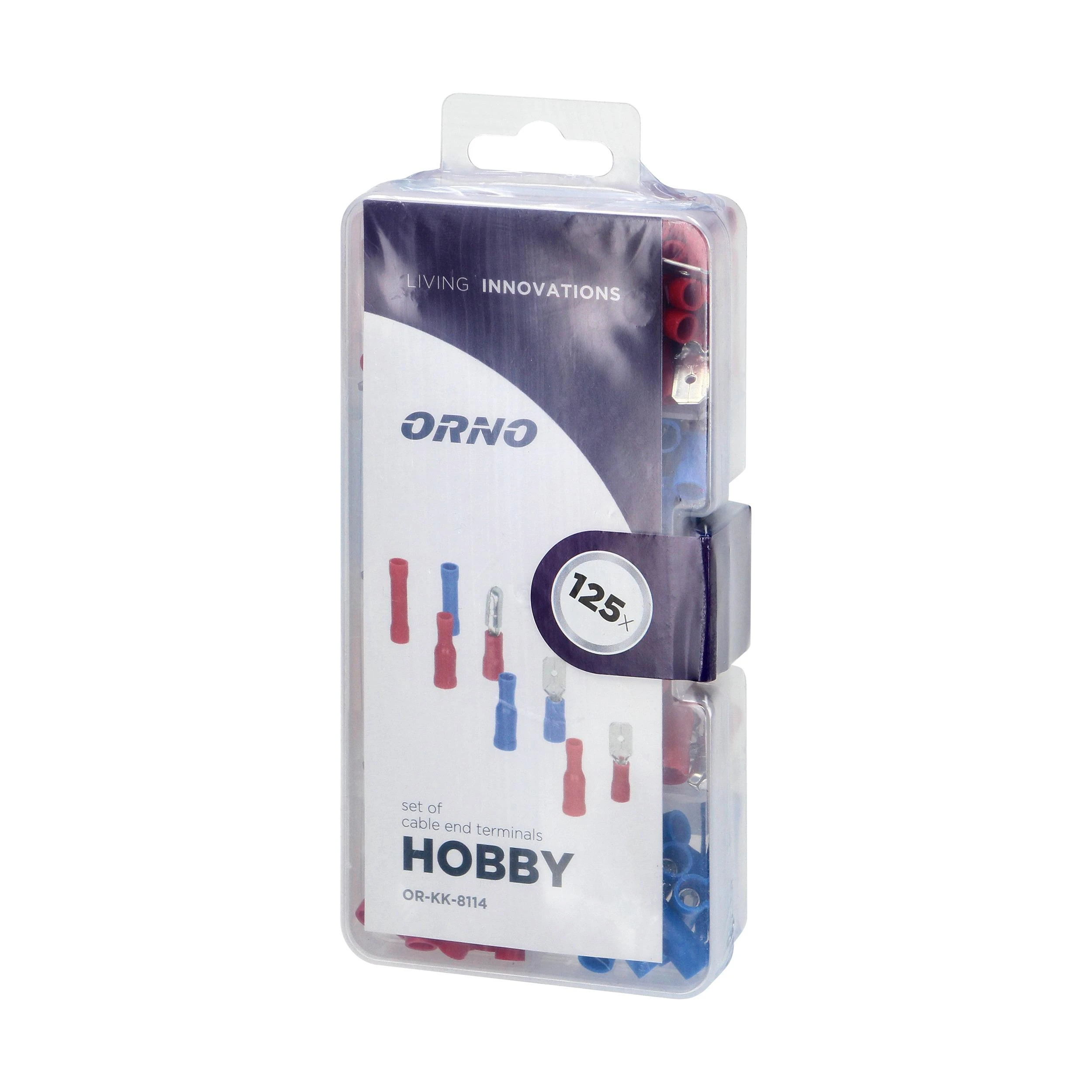 Orno Rinkinys HOBBY kabelių gnybtų rinkinys, 125 vnt.