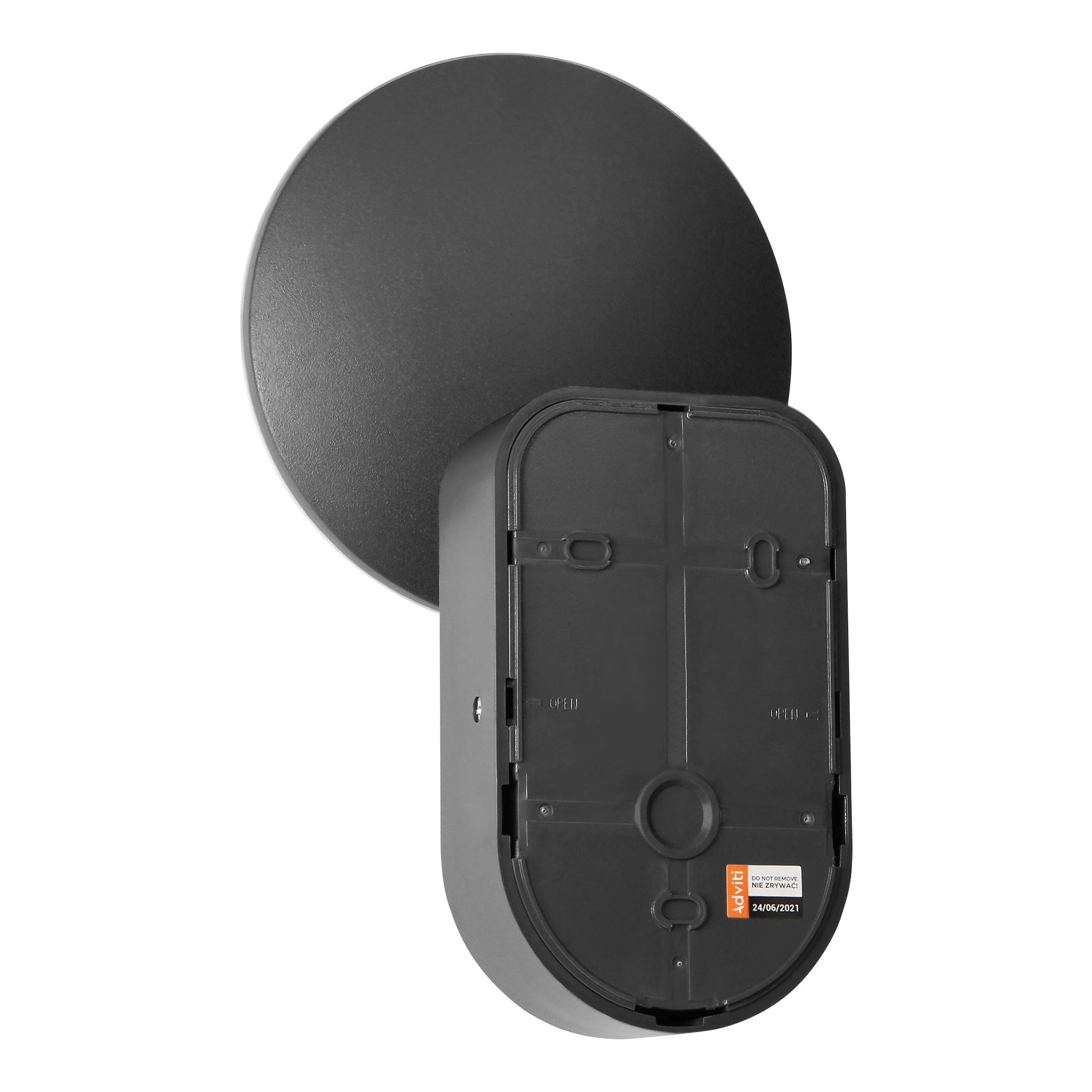 Sieninis šviestuvas Orno RIOLIT LED 15W, sodo šviestuvas su judesio jutikliu, 1100lm, IP65, 4000K, pilkas