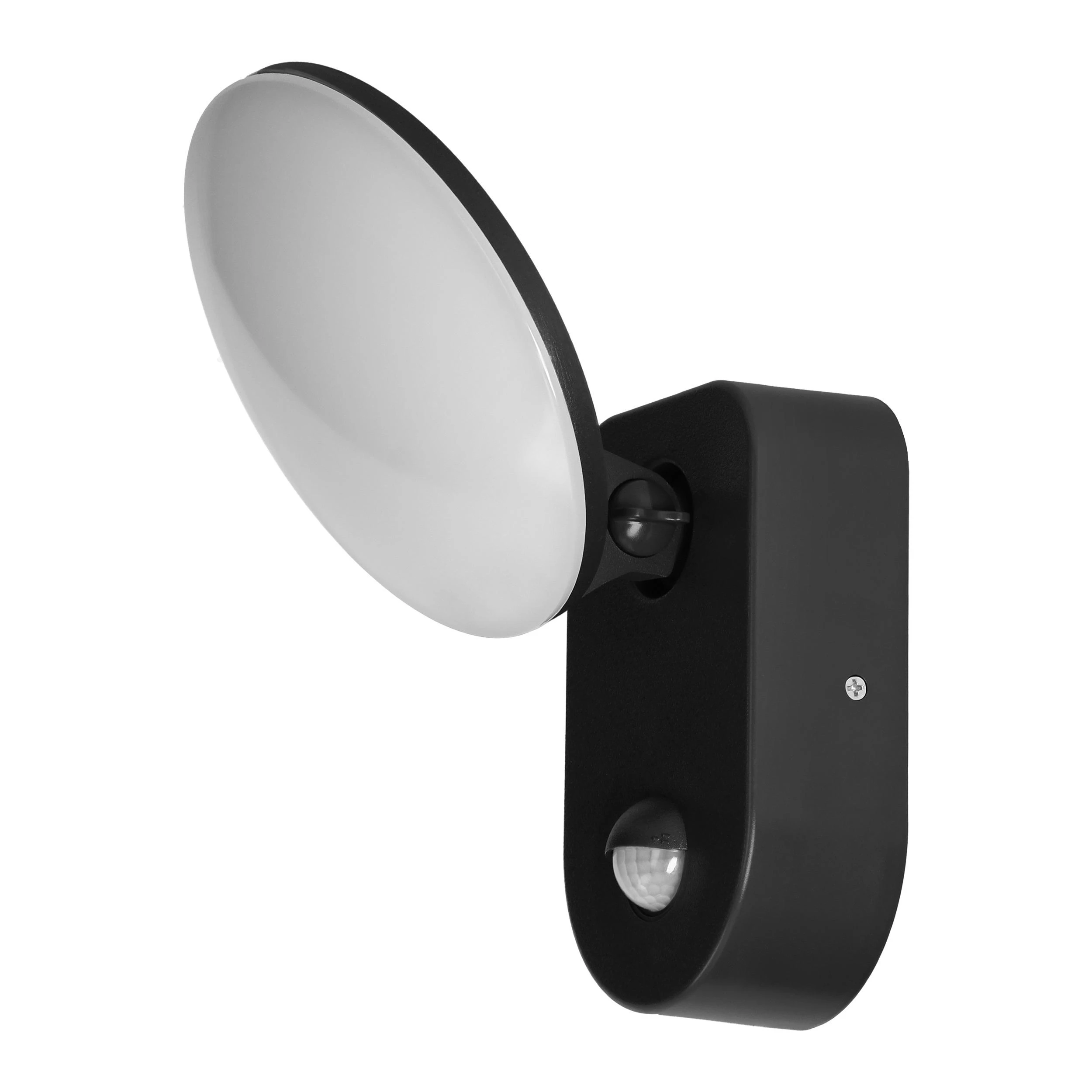 Sieninis šviestuvas Orno RIOLIT LED 15W, sodo šviestuvas su judesio jutikliu, 1100lm, IP65, 4000K, juodas