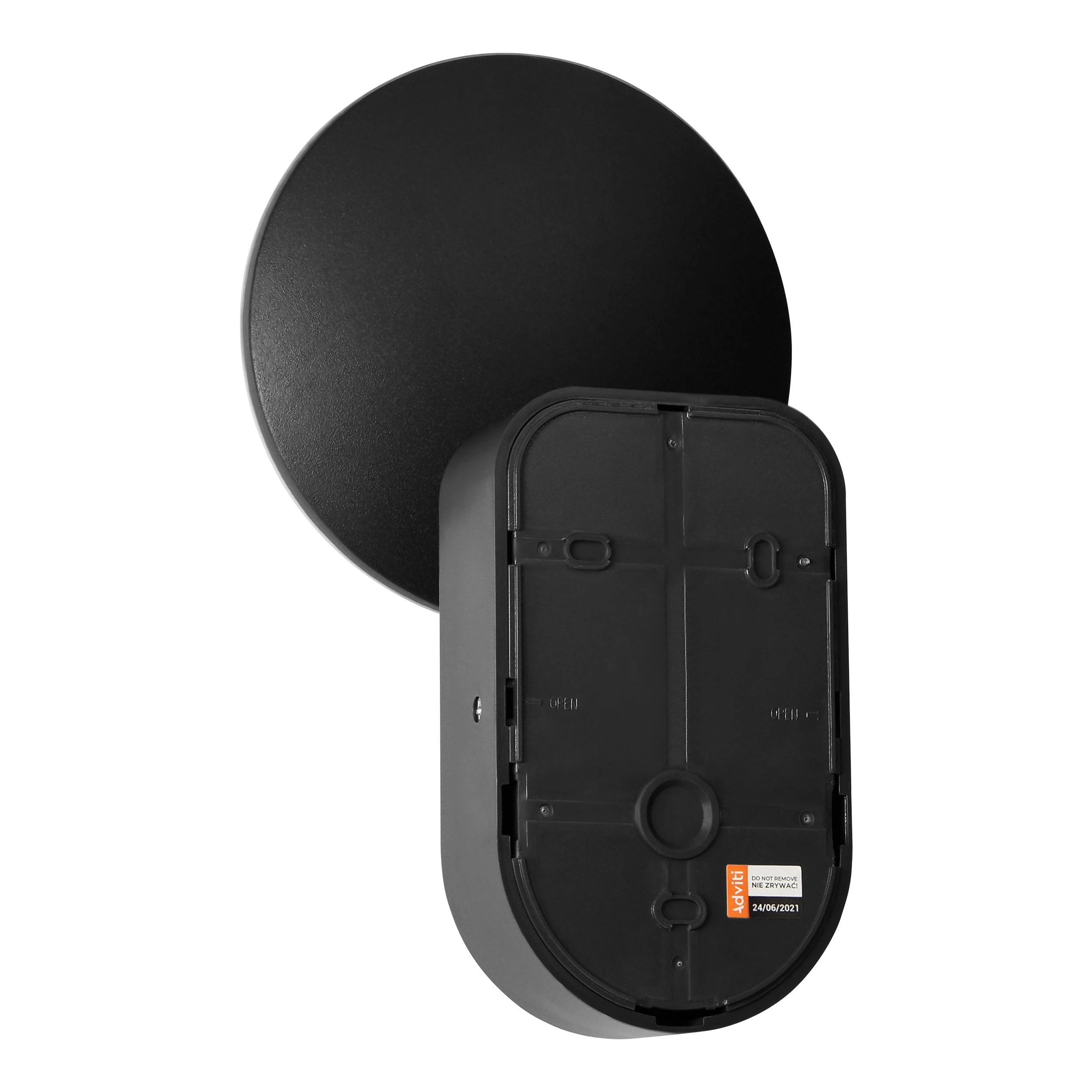 Sieninis šviestuvas Orno RIOLIT LED 15W, sodo šviestuvas su judesio jutikliu, 1100lm, IP65, 4000K, juodas