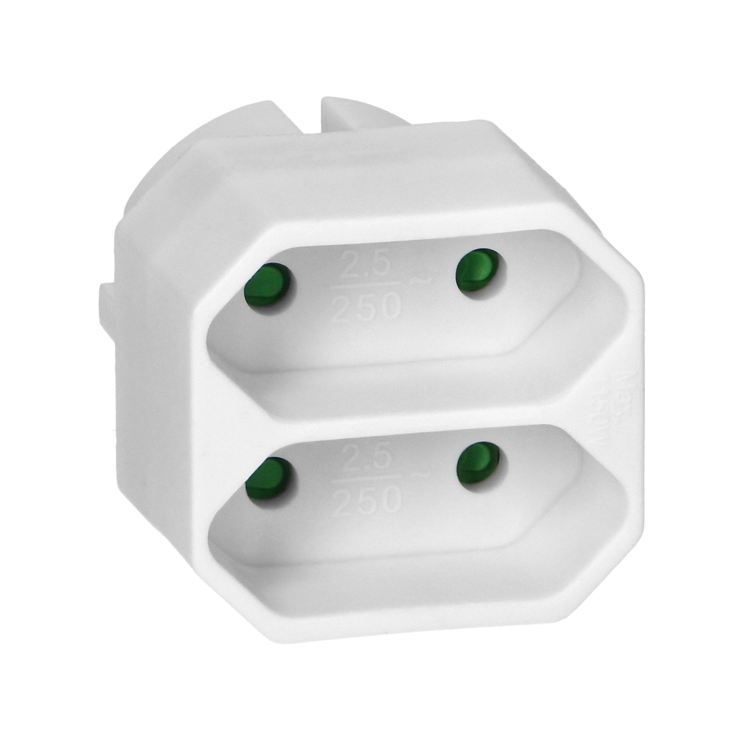Orno Rozgałęźnik Skirstytuvas 2x2P euro, baltas