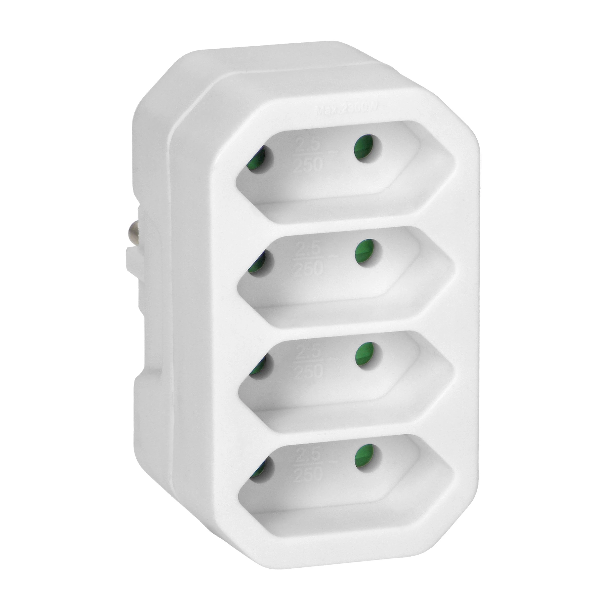Orno Rozgałęźnik 4x2P euro skirstytuvas, baltas