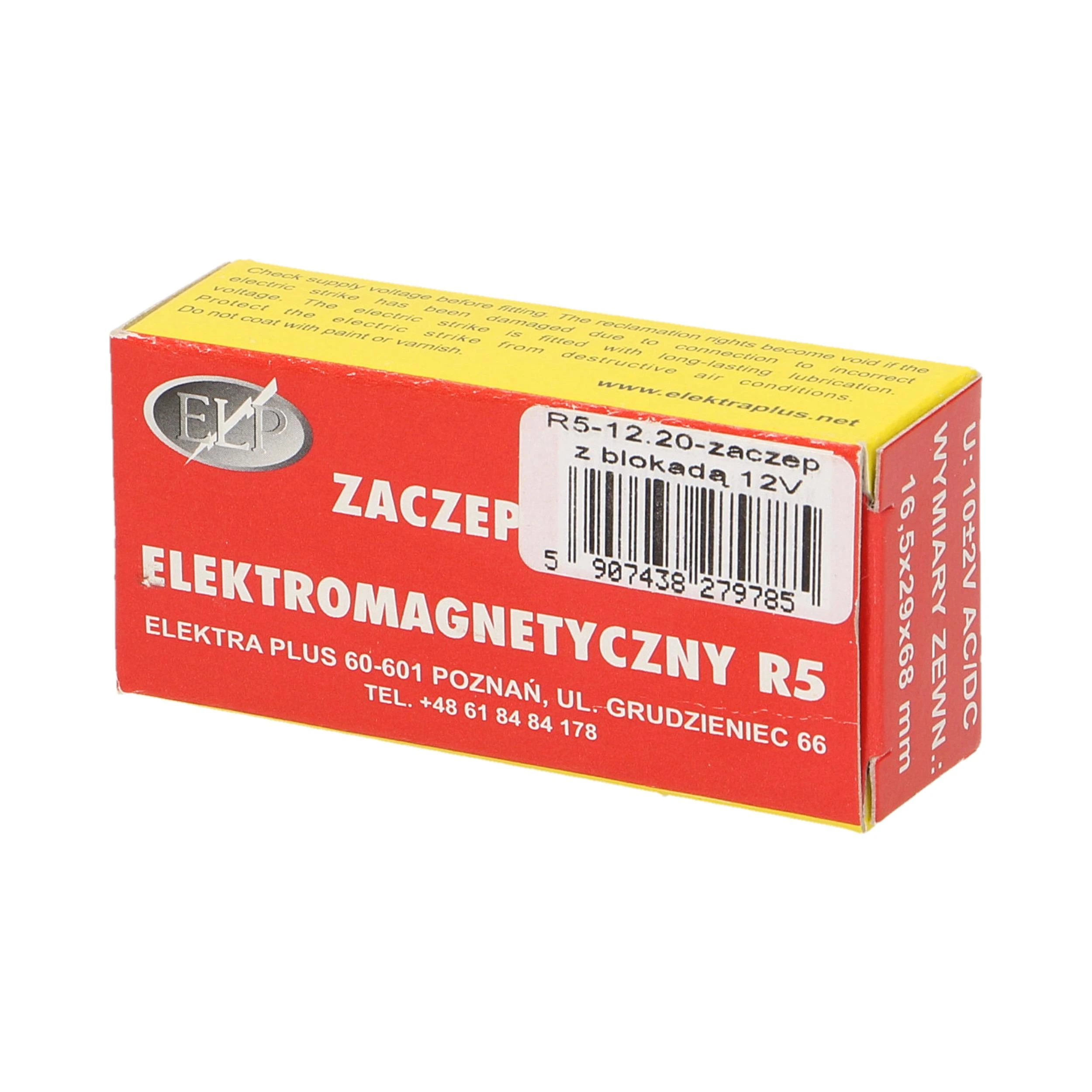Orno ELEKTROMAGNETINĖ UŽKABA R5-12.20, su atleidimo funkcija