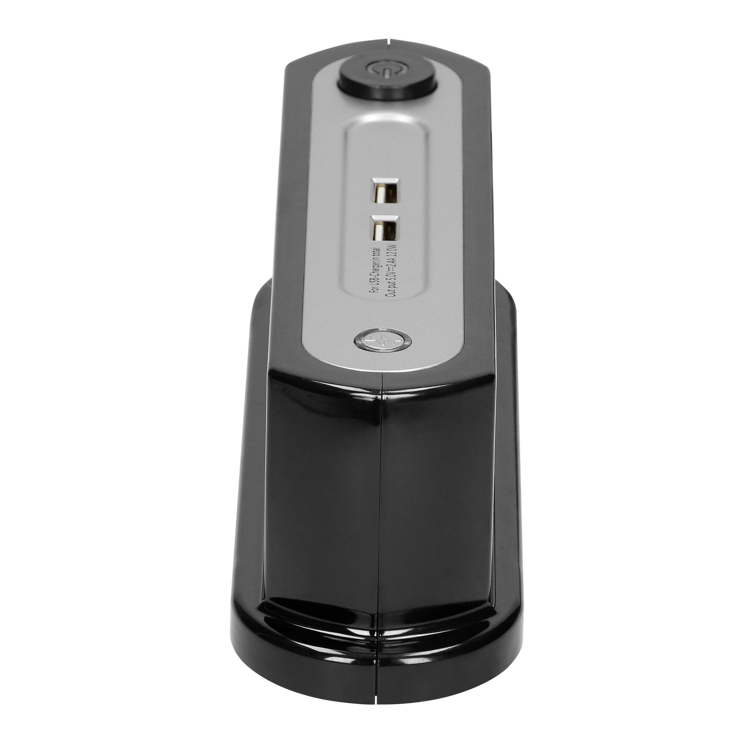Orno Stalinis maitinimo elementas 3x2P+Z įkroviklis 2xUSB OR-AE-13190/B juodas, juoda