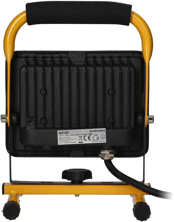 Orno STATIX darbinis prožektorius ant trikojo, 30W, 2400lm, IP65, 6000K