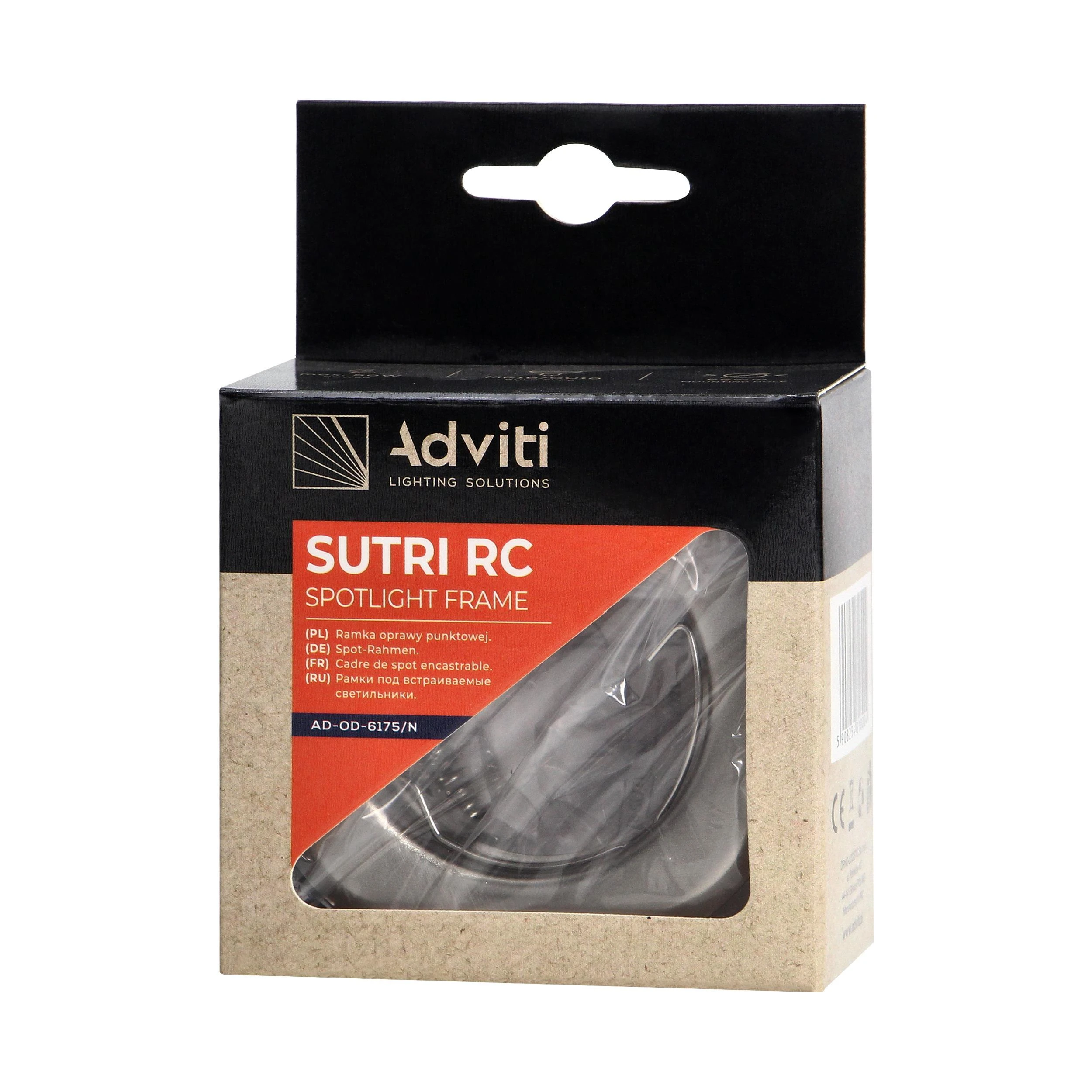Orno SUTRI RC dekoratyvinis prožektoriaus rėmelis, MR16/GU10, max 7W, apvalus, fiksuotas, satininis