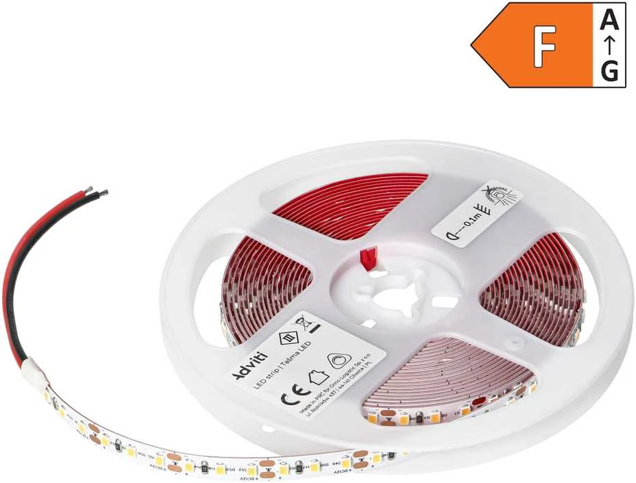 Orno Taśma LED 12V, Samsung lustų rinkinys 2835, 120L/m, 1260lm/m, 12W/m, IP20, 6000K, 5m