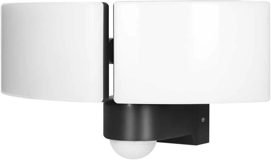 Orno TOS DUO LED 2x20W dvigubas sodo prožektorius su PIR, 2x1600lm, IP65, 4000K, PC, juodas